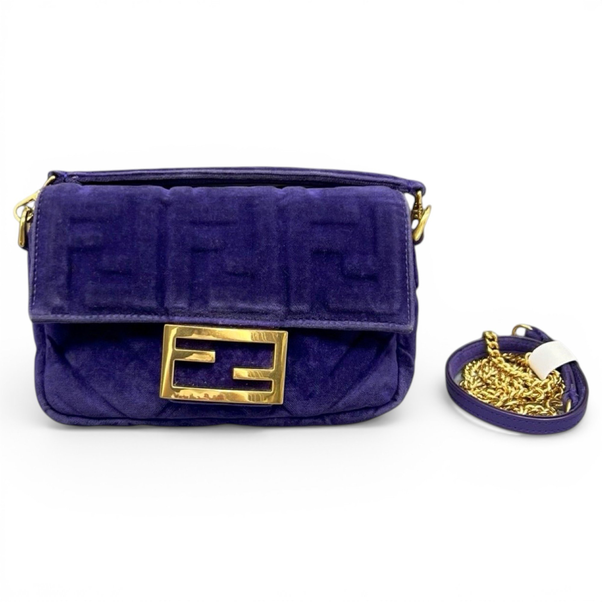 Baguette velvet handbag