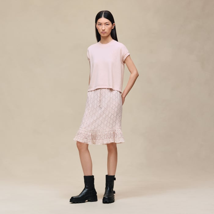 Rose Palomino Short-sleeve Sweater