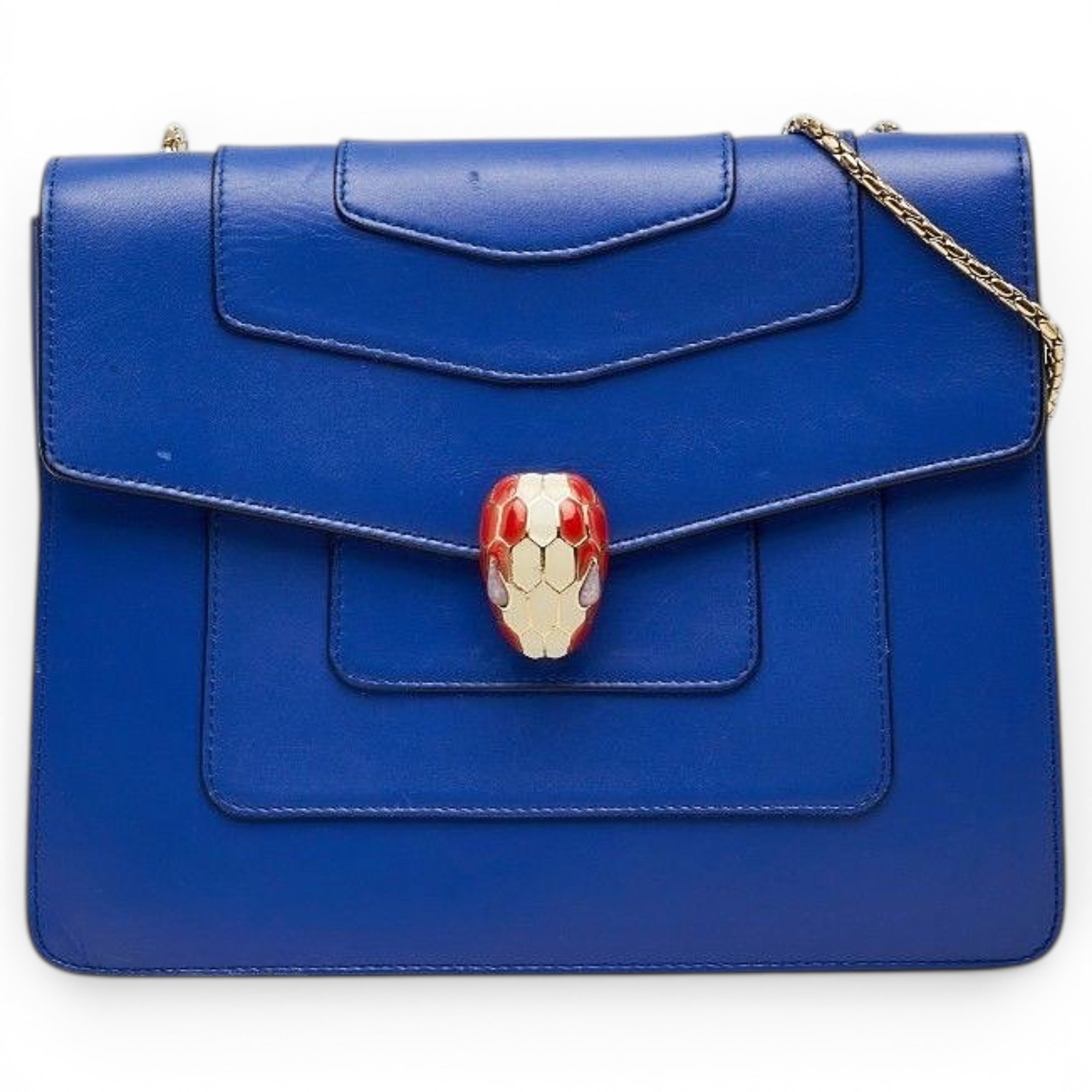 Serpenti leather handbag