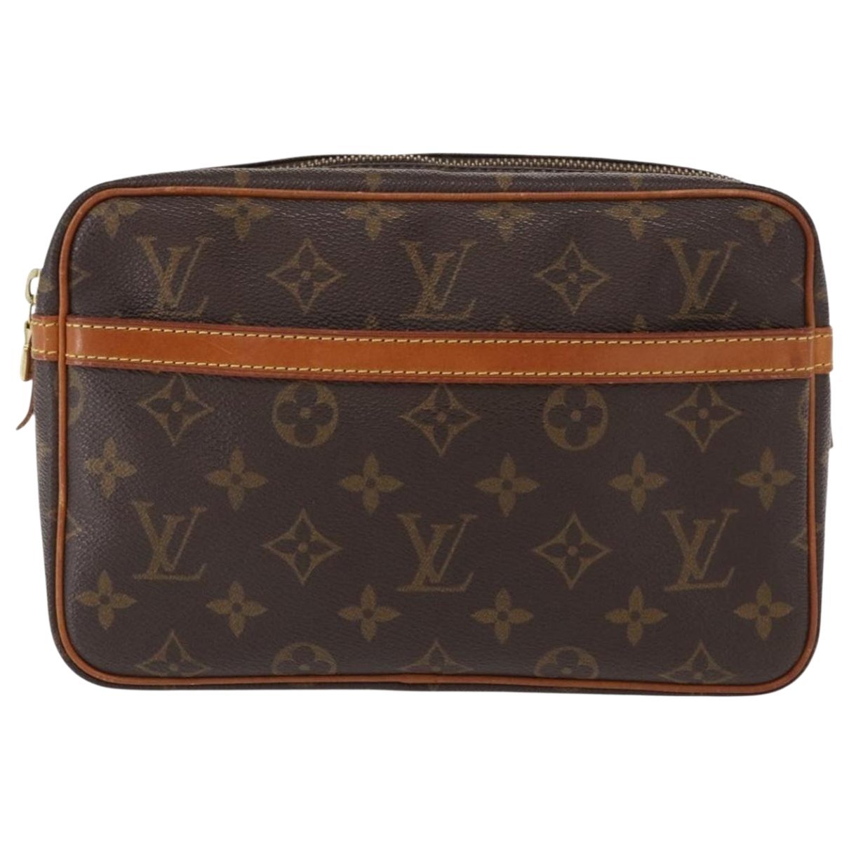 Leather clutch bag