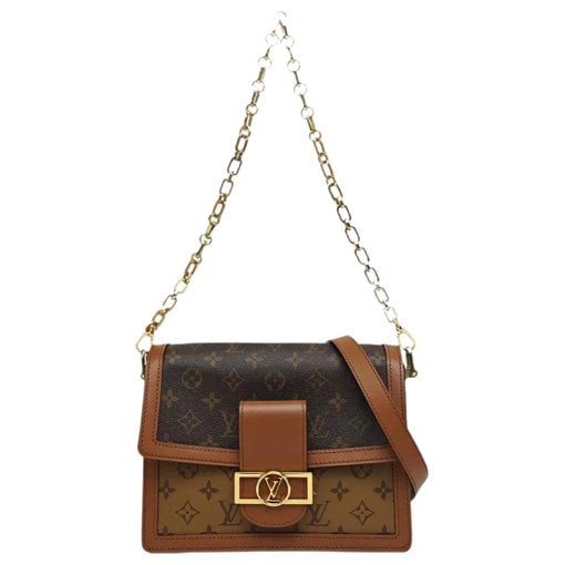 Dauphine leather crossbody bag