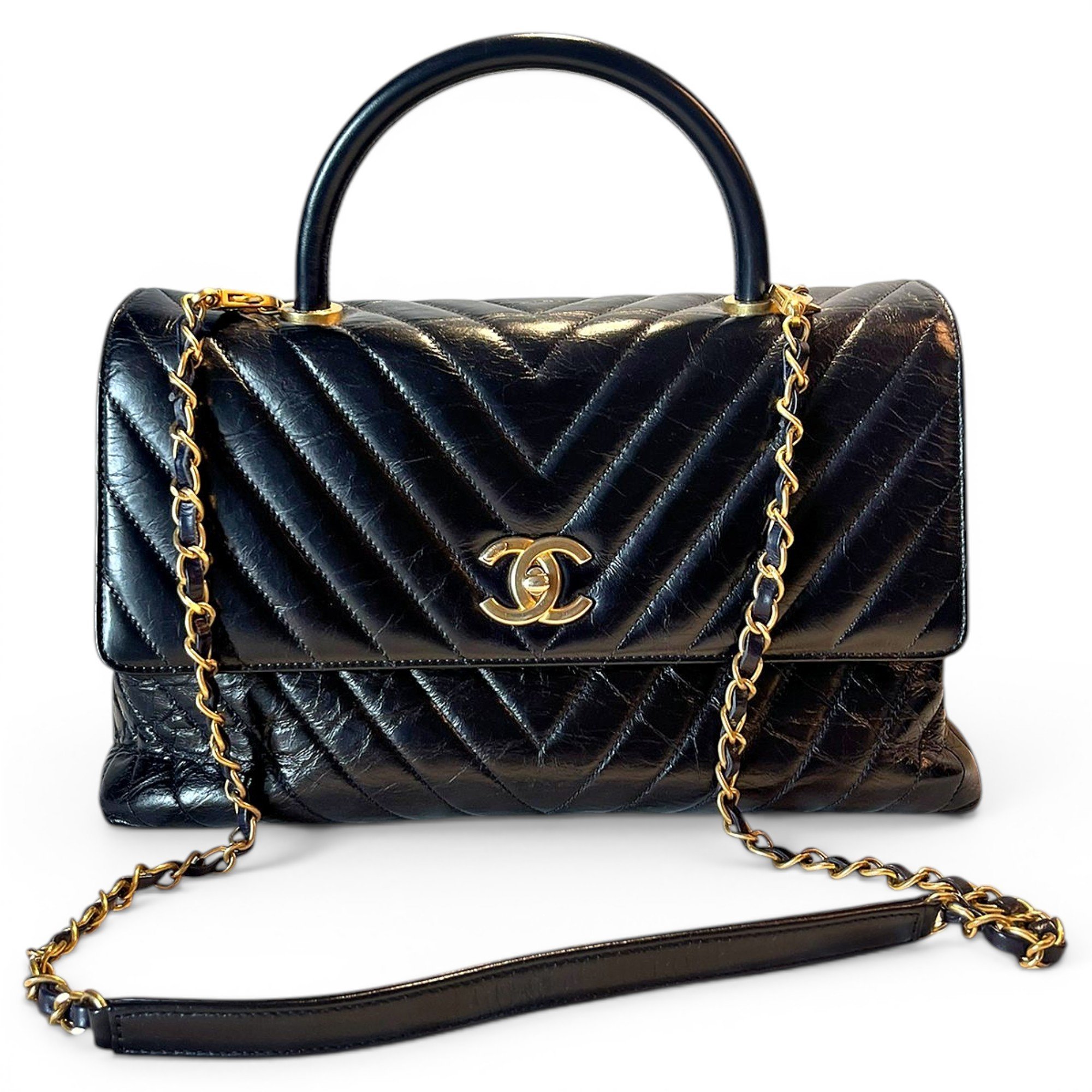 Coco Handle leather handbag