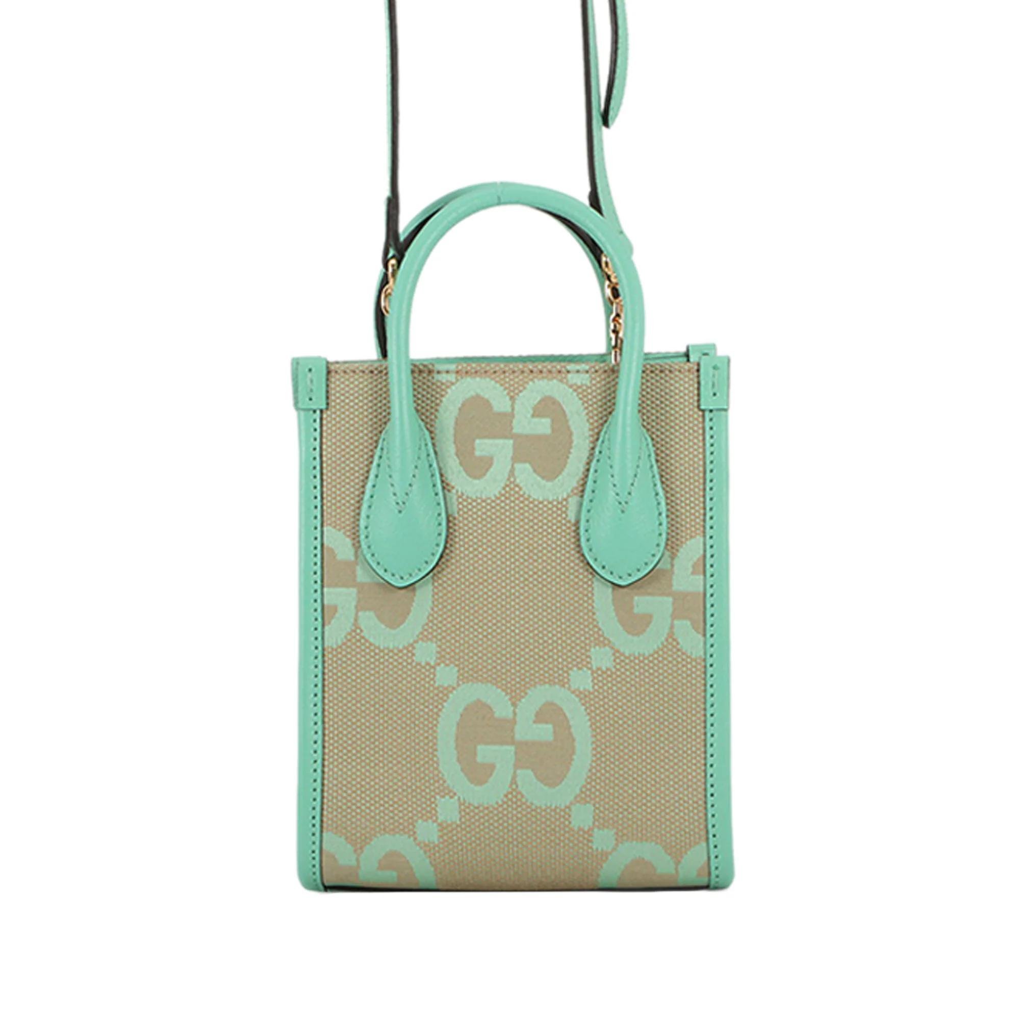 Interlocking leather satchel