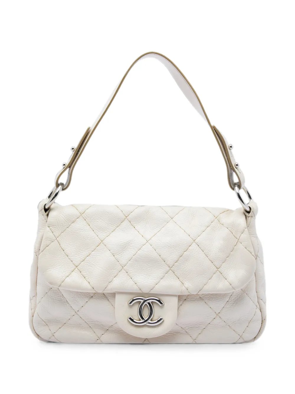 2009-2010 Glazed Calfskin On The Road Flap shoulder bag