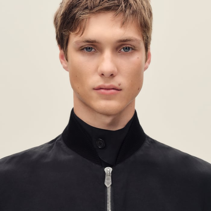 Noir Rib-trim Jacket