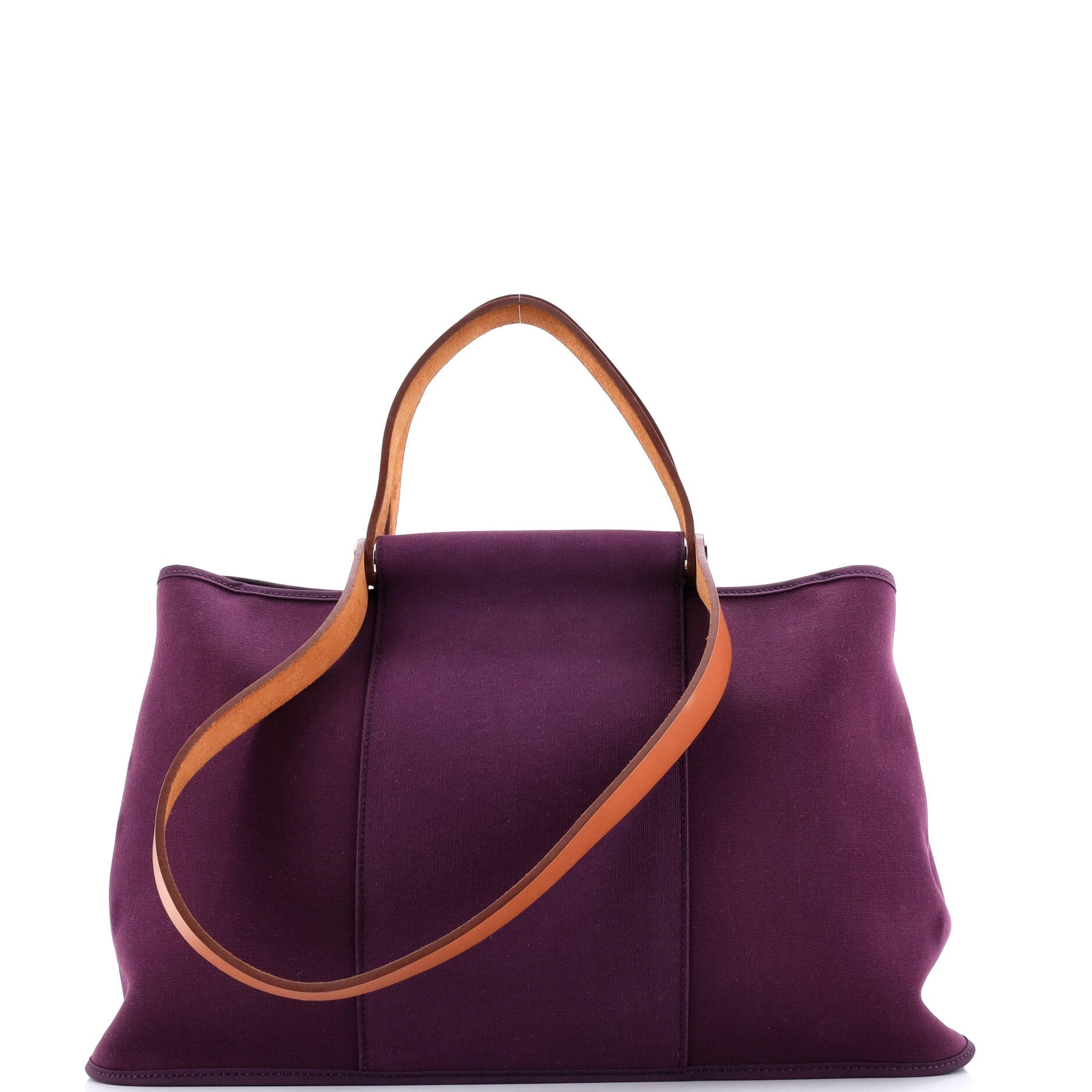 Hermes Cabag Elan Toile and Leather 39