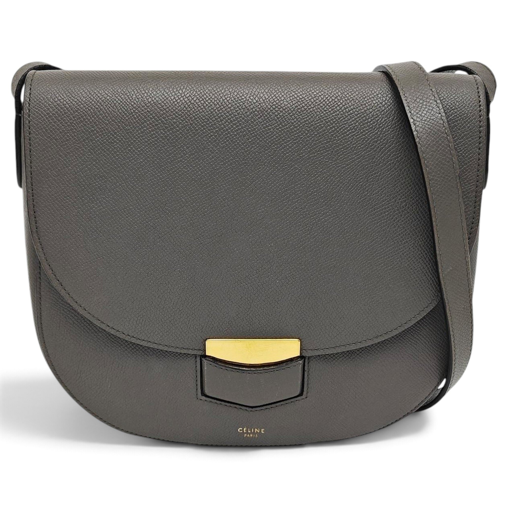 Trotteur leather handbag
