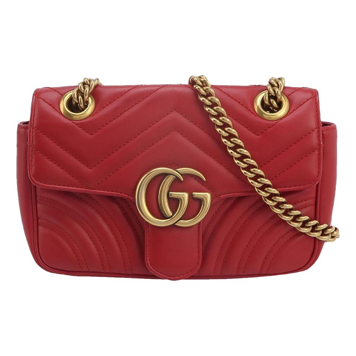 GG Marmont Flap leather handbag