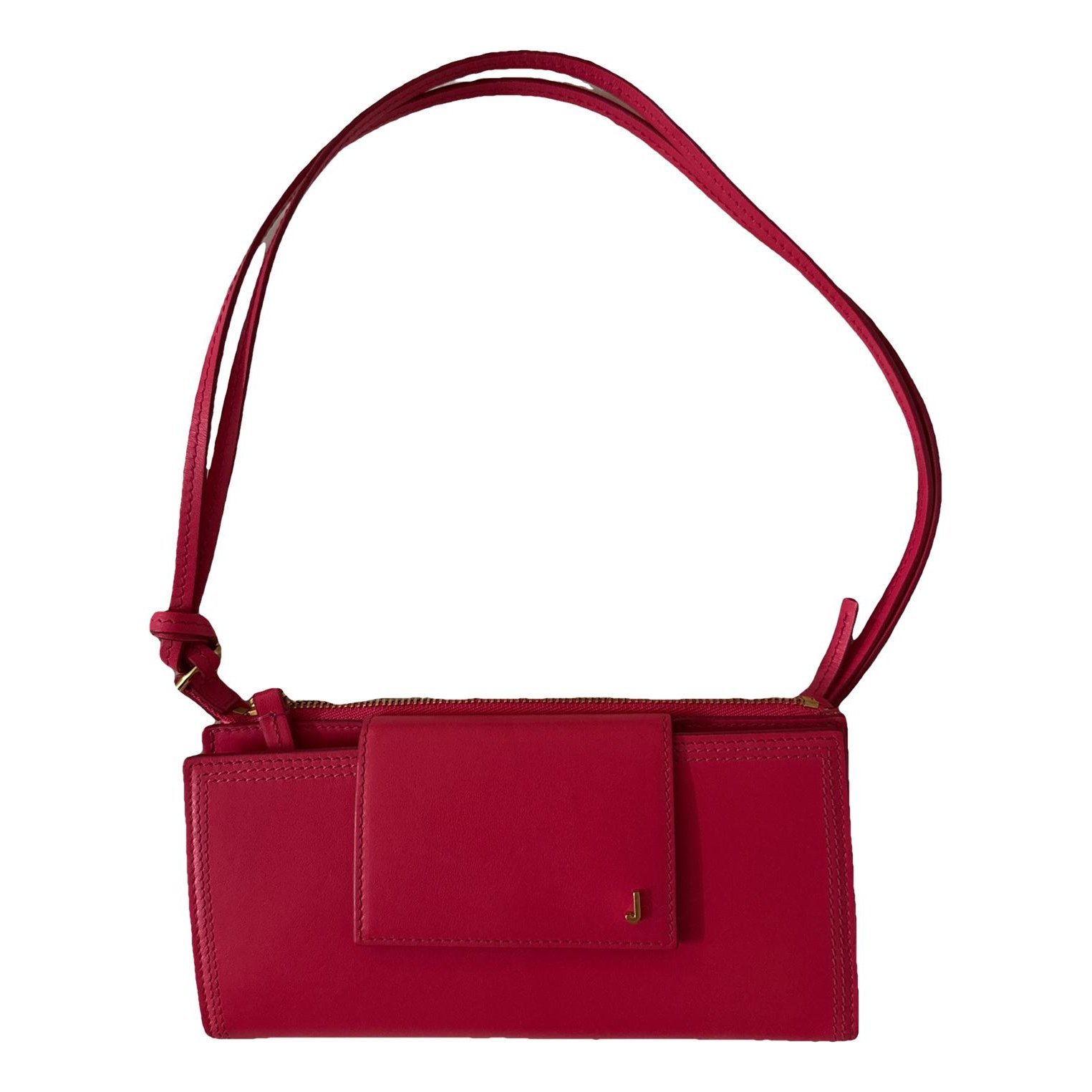 Leather clutch bag