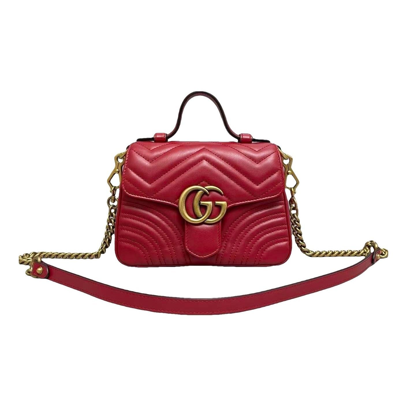 GG Marmont Flap leather handbag