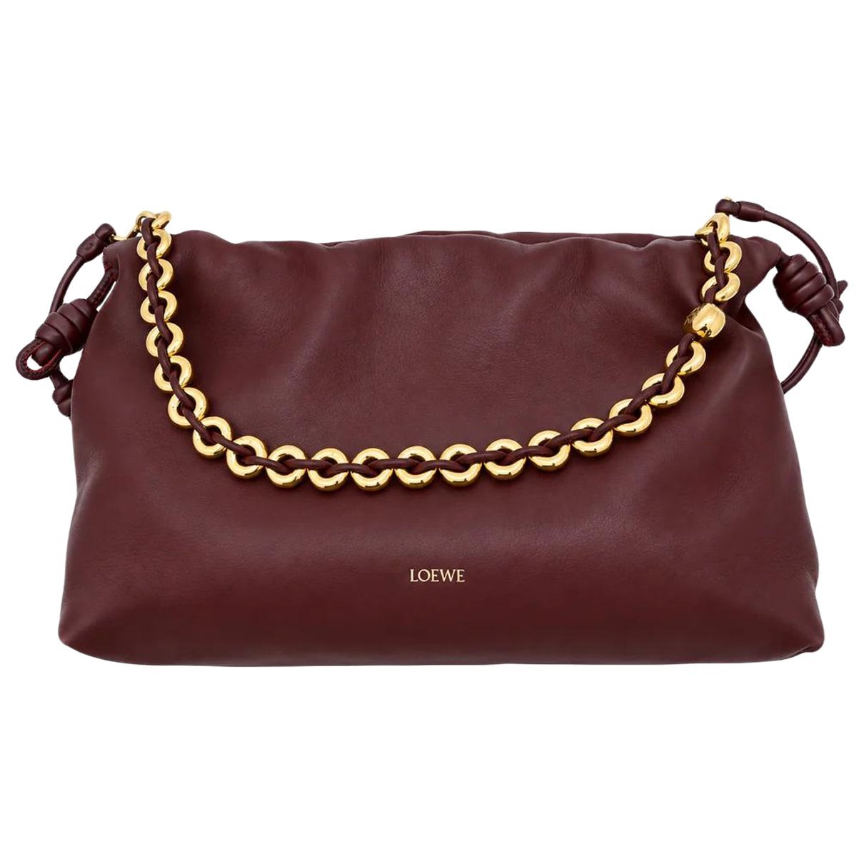Leather clutch bag