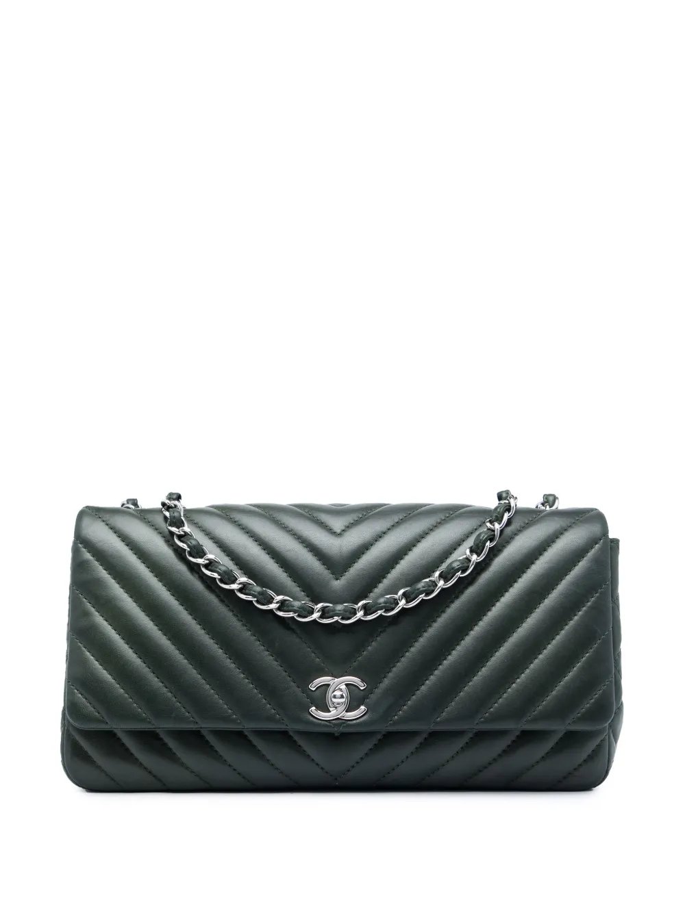 2012-2013 CC Chevron Lambskin Single Flap shoulder bag