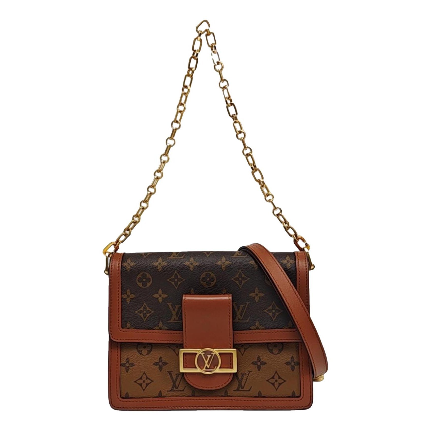 Dauphine leather crossbody bag
