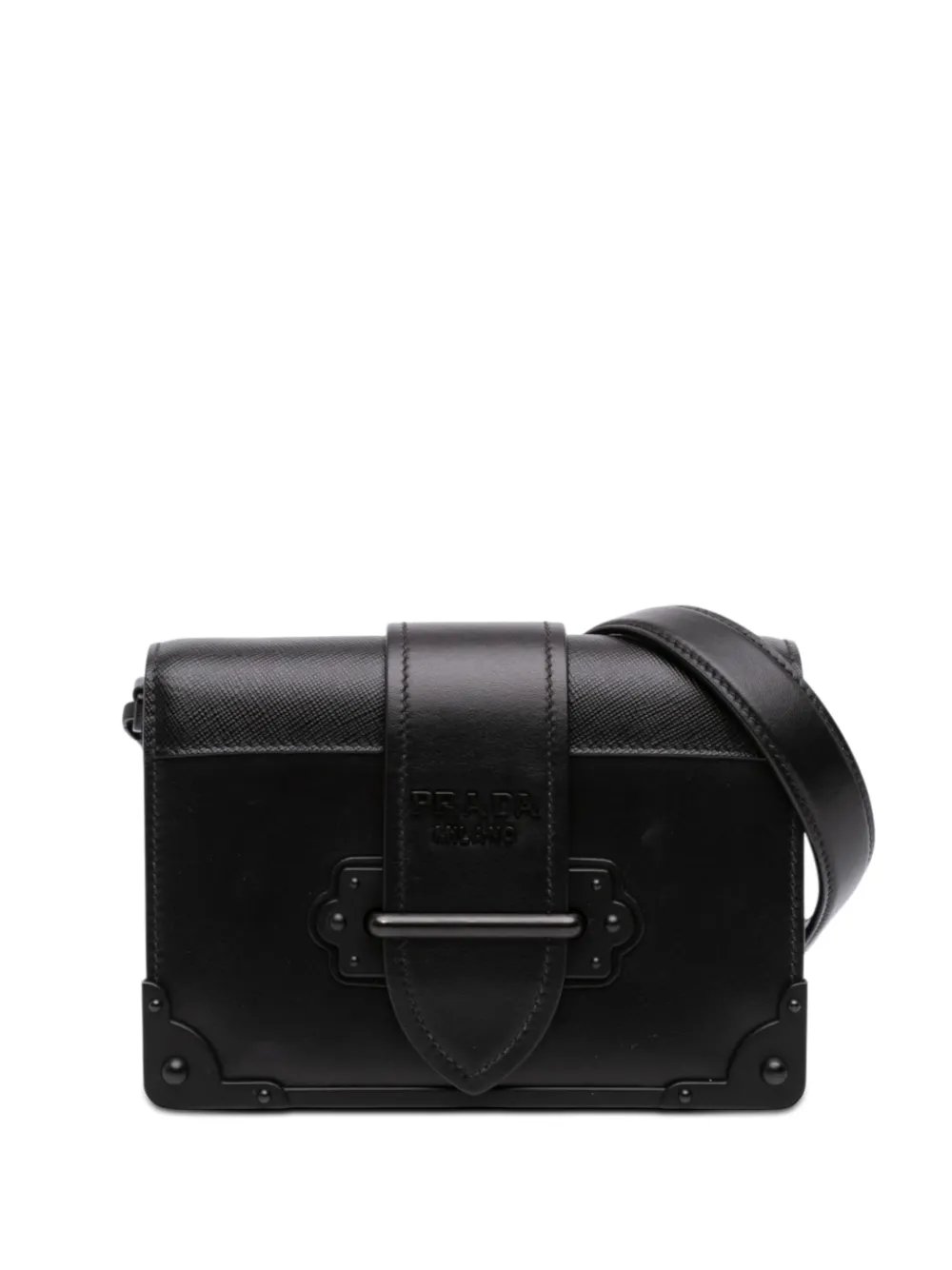 2010-2026 Saffiano Trimmed City Calf Cahier crossbody bag