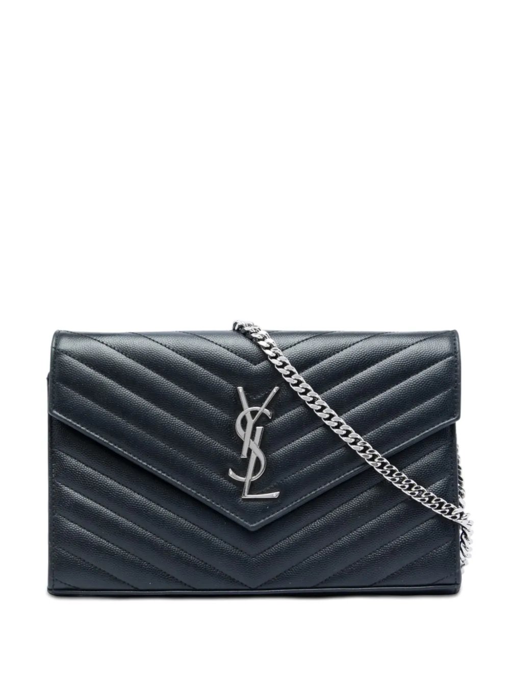 2021 Grain De Poudre Chevron Cassandre Envelope Chain Wallet crossbody bag