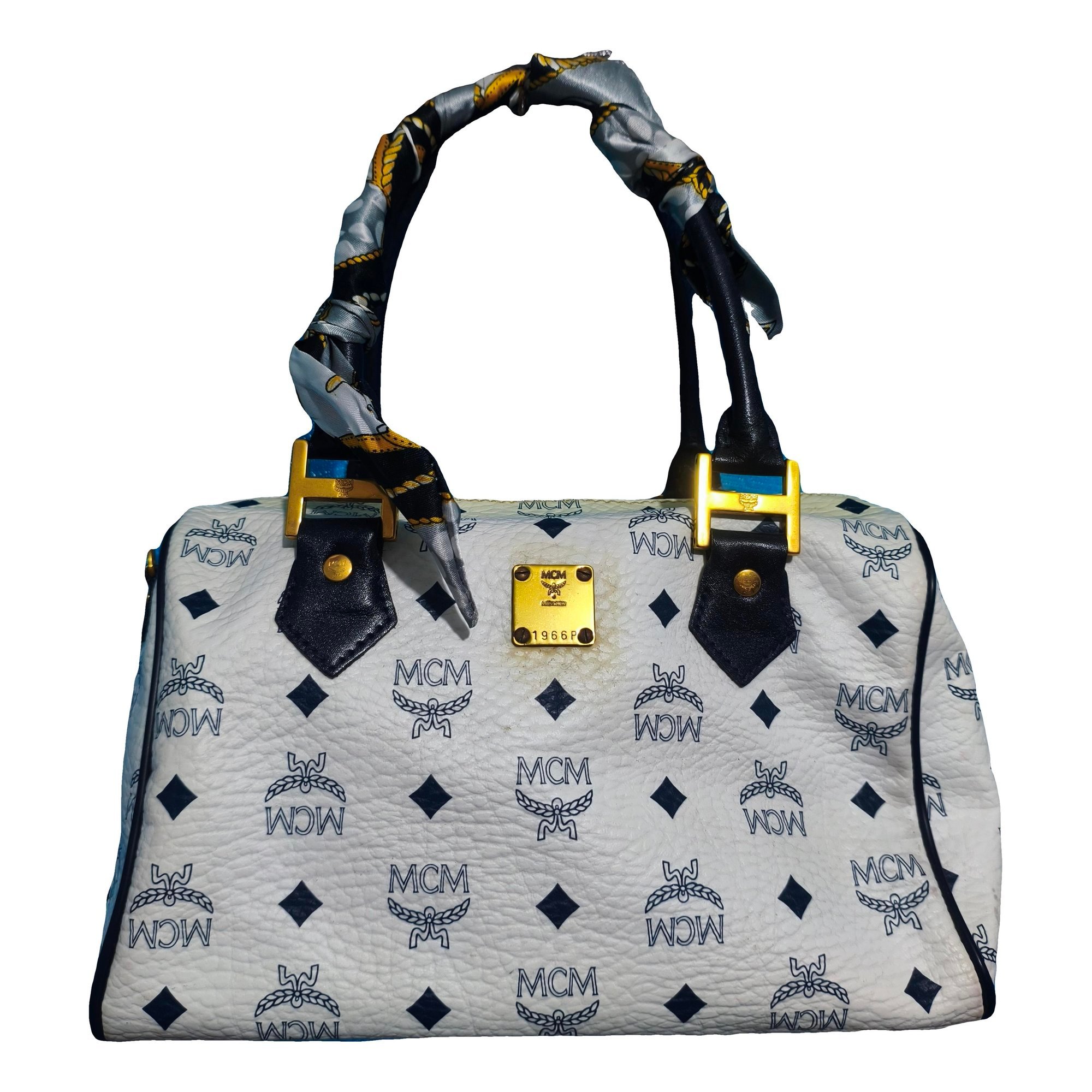 Boston leather handbag