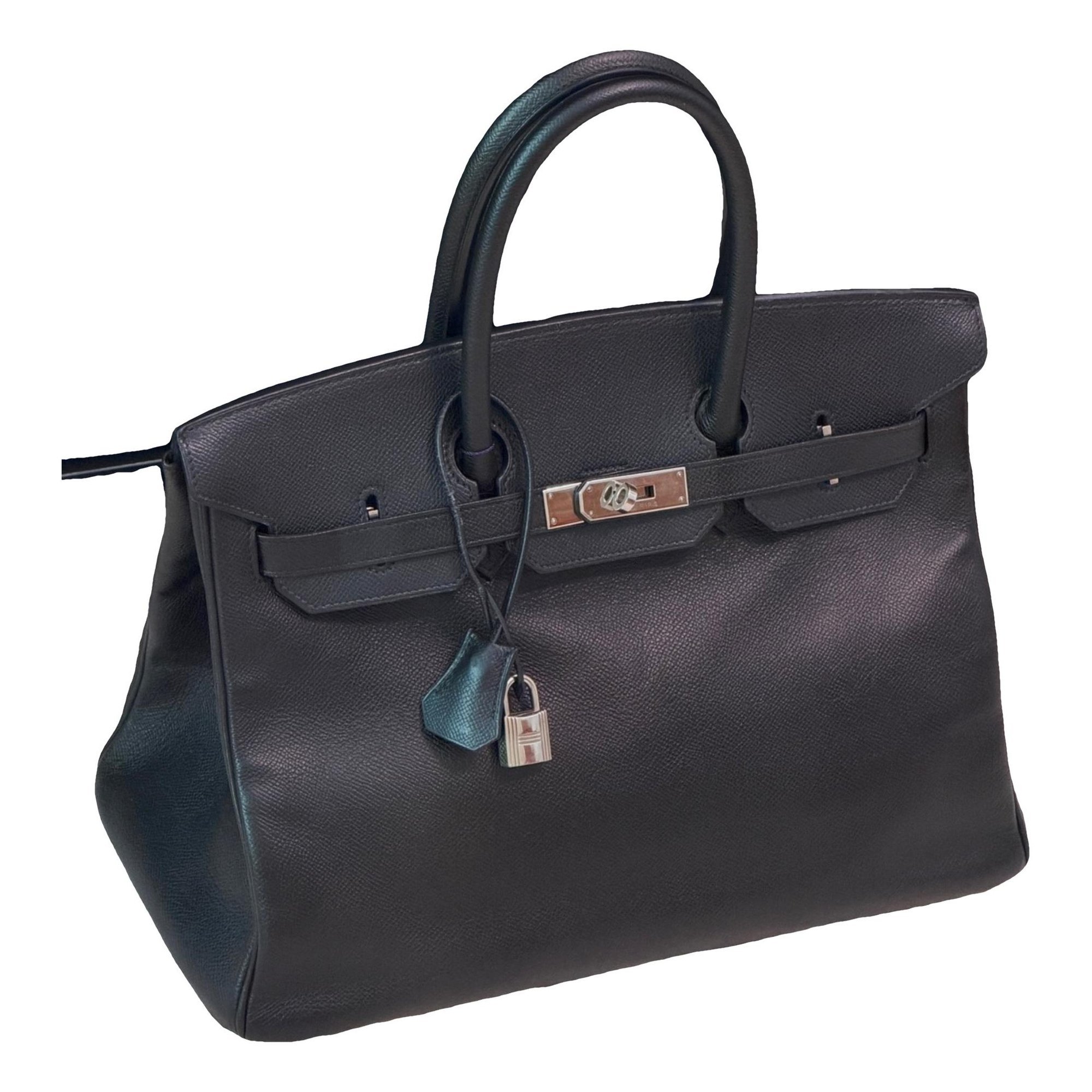 Hermes Birkin 35 Handbag Noir Epsom Leather