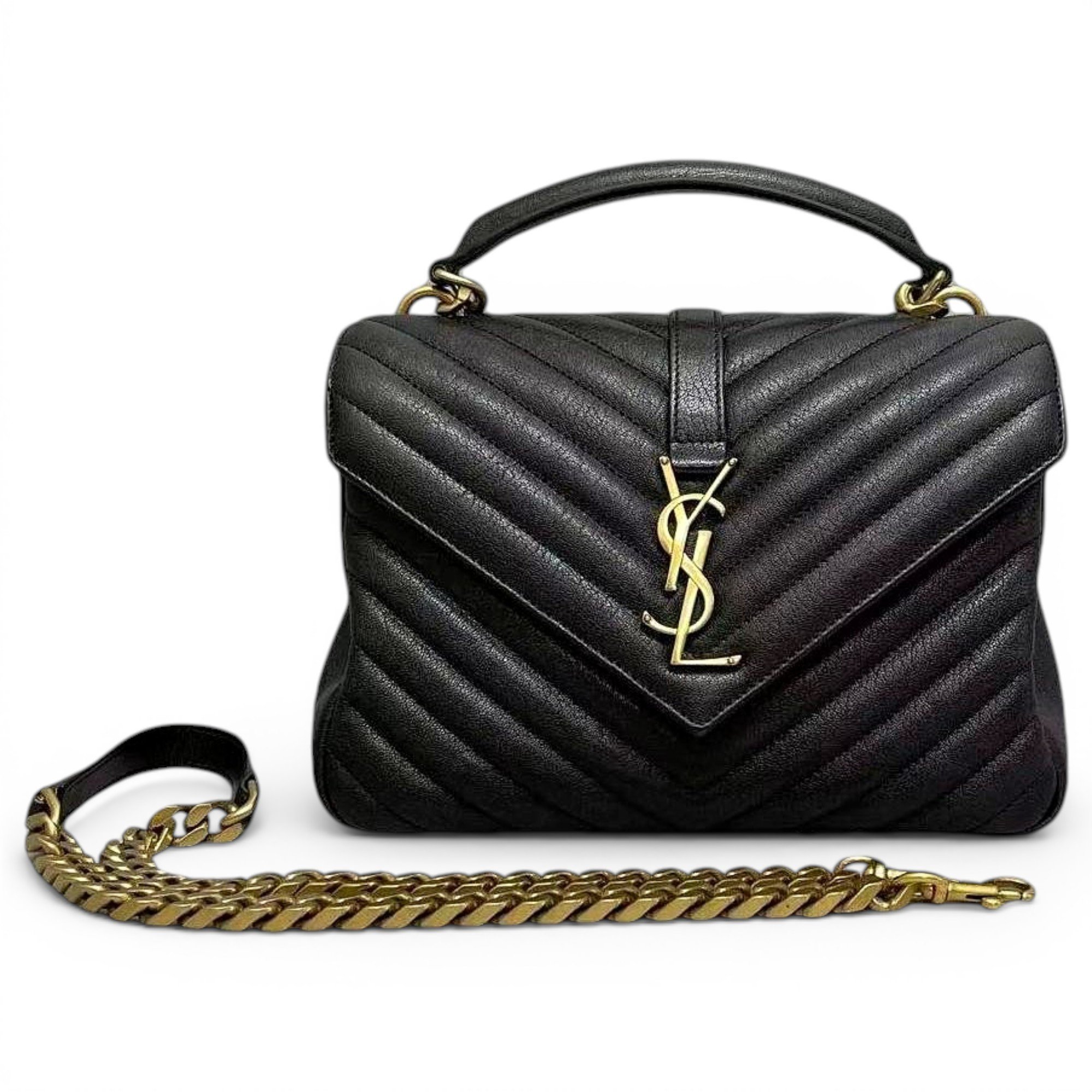 Collége monogramme leather handbag