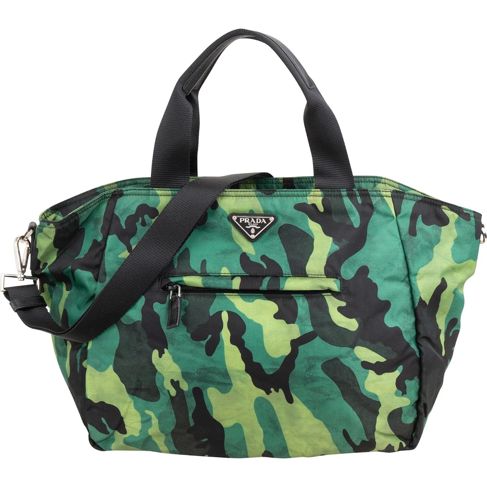 Triangle leather tote