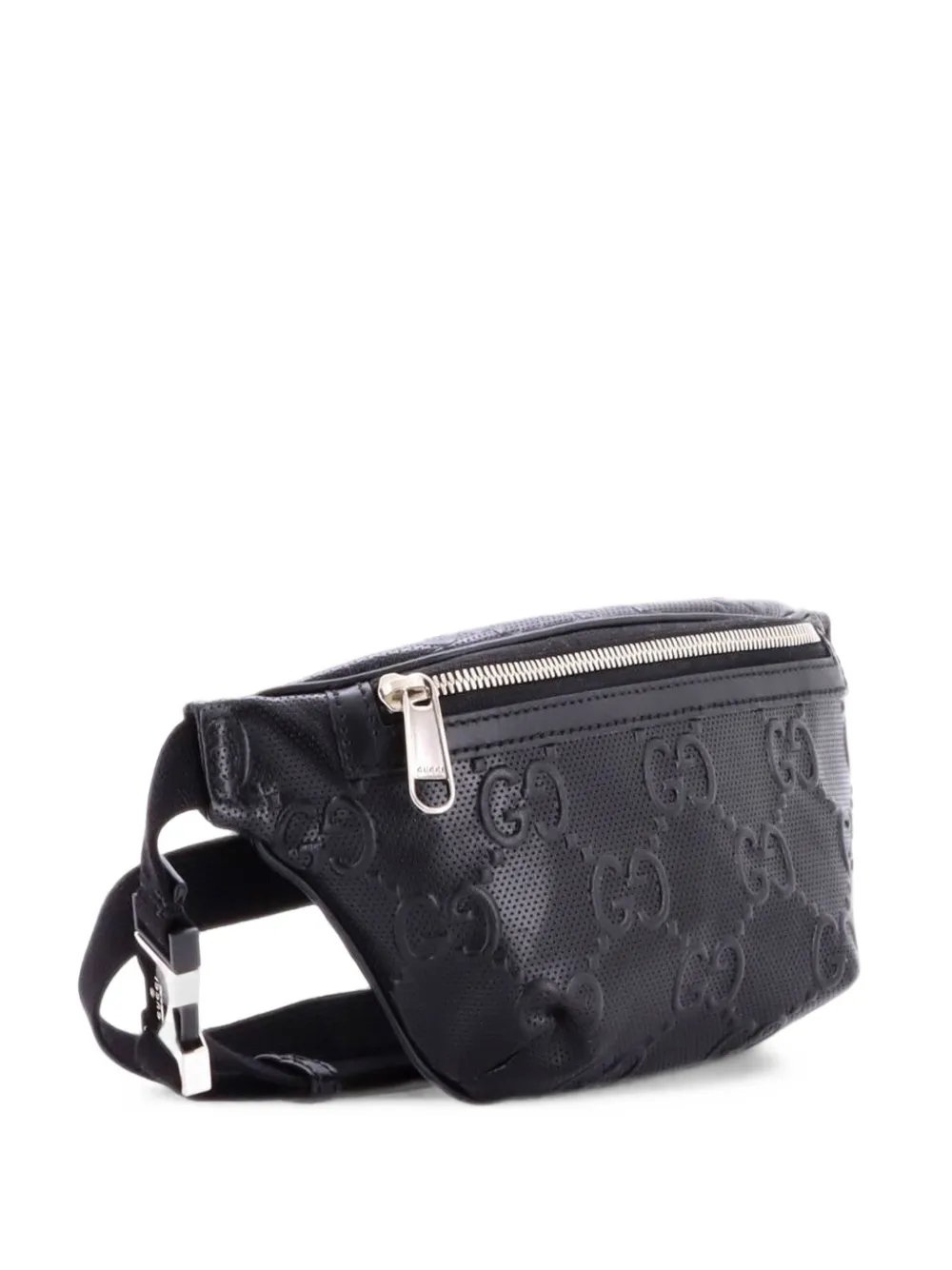 GG Embossed Perforated Leather Small belt bag