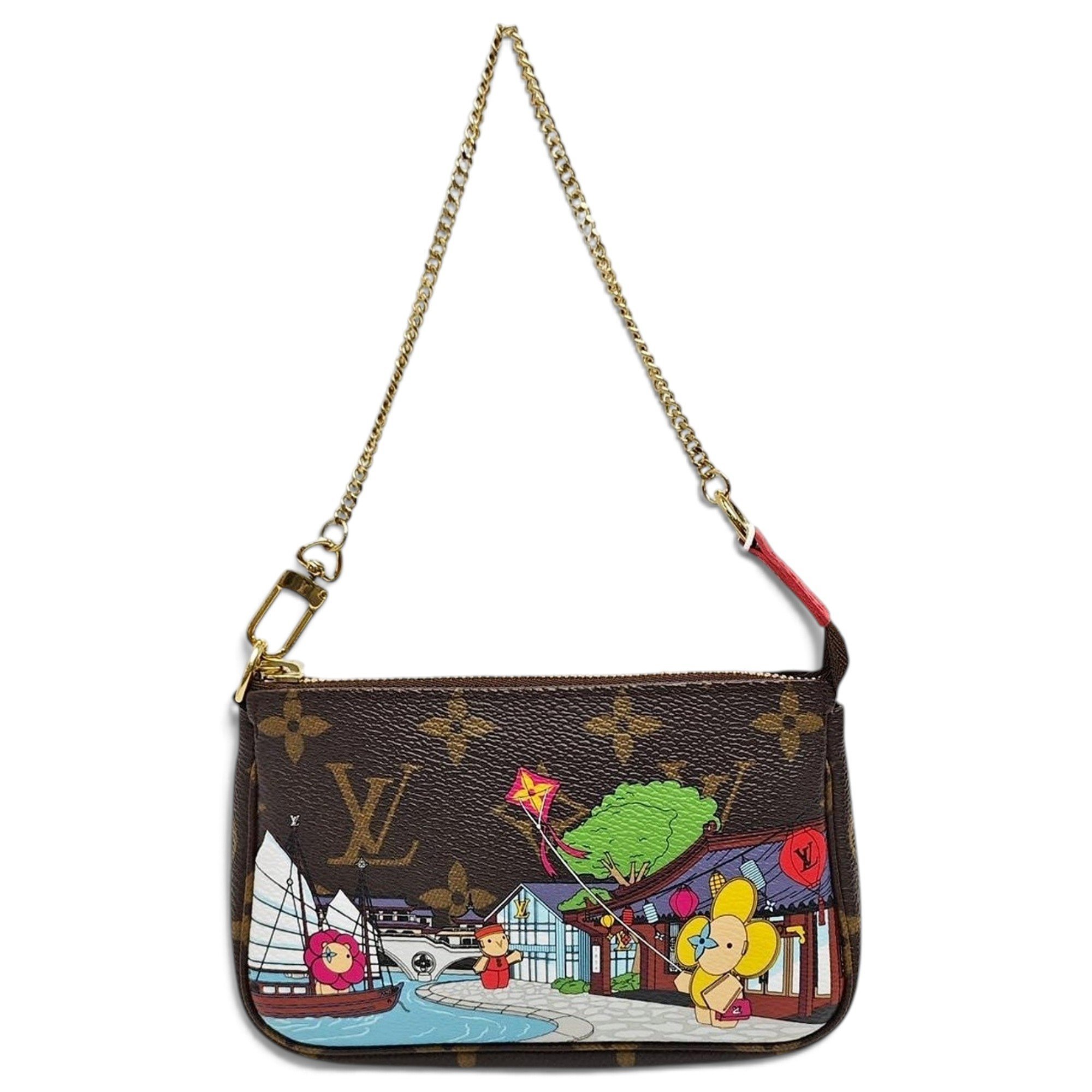 Maxi Multi Pochette Accessoires leather handbag