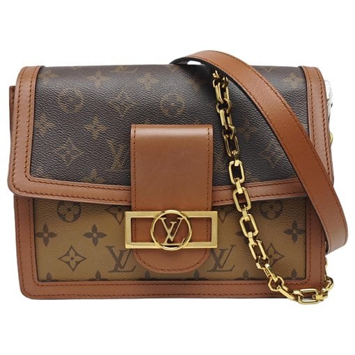 Dauphine leather crossbody bag