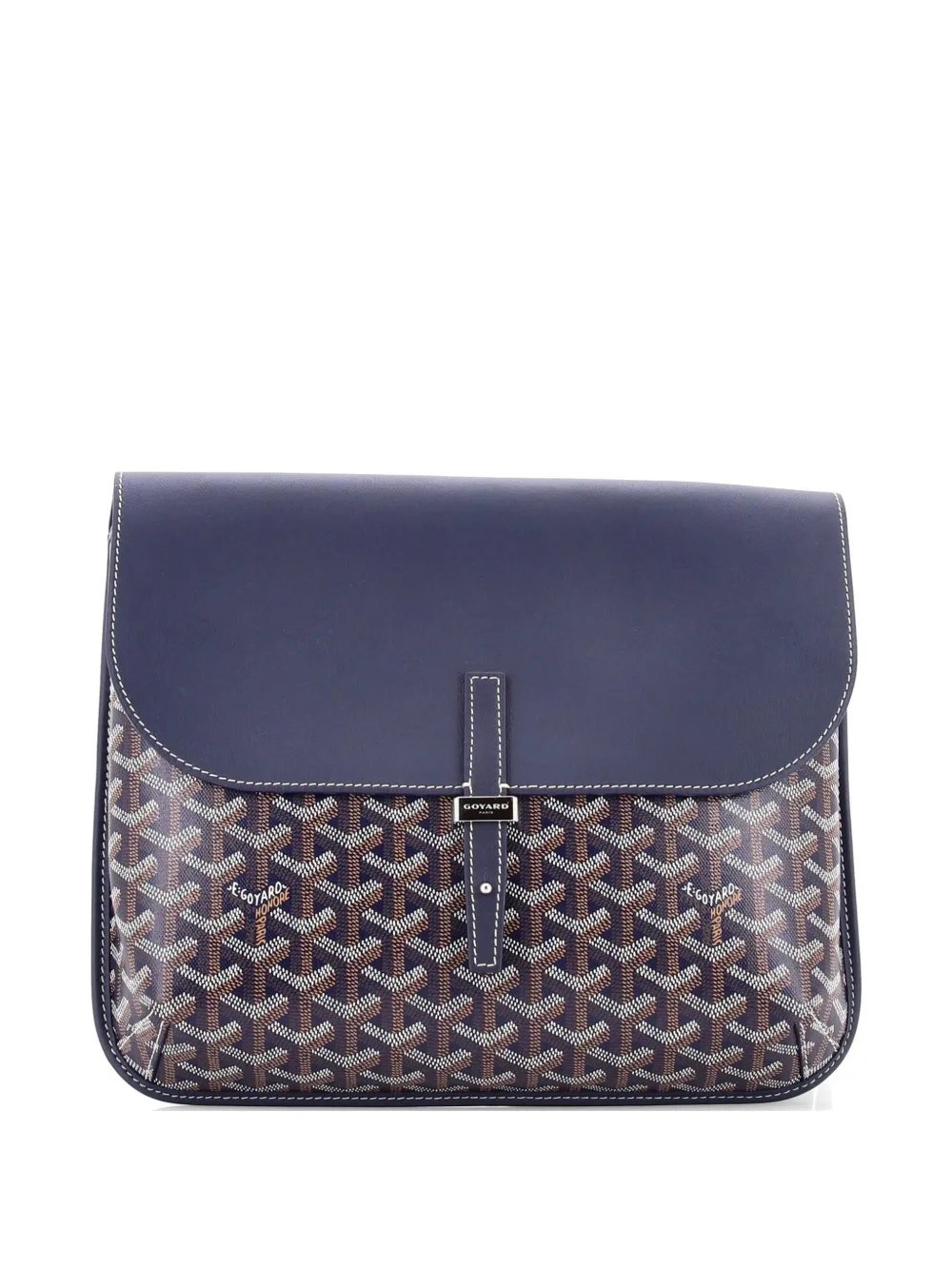 Coursier Messenger Bag Coated Canvas and Leather crossbody bag