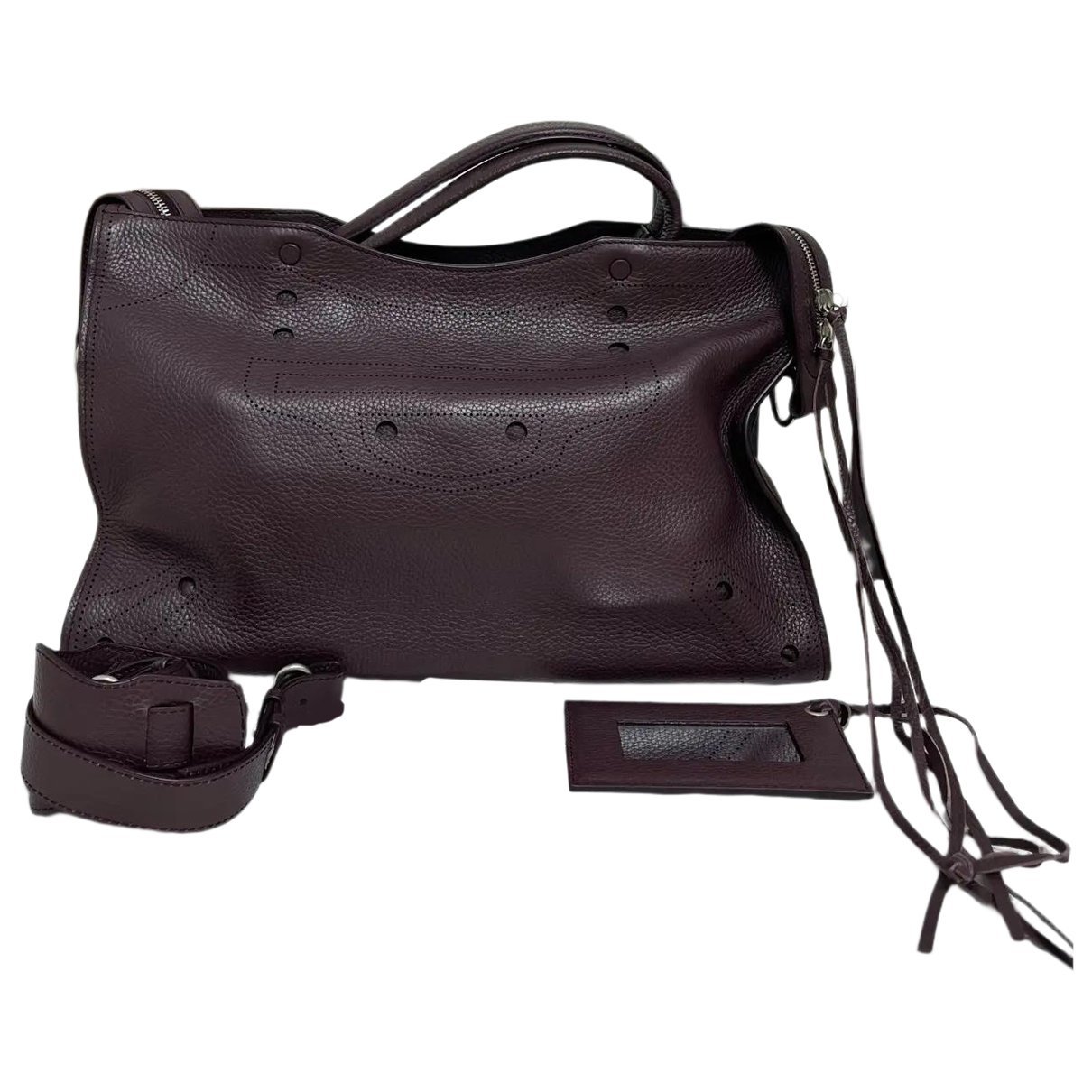 Blackout leather handbag