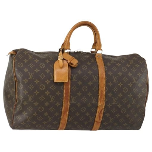 Keepall leather travel bag