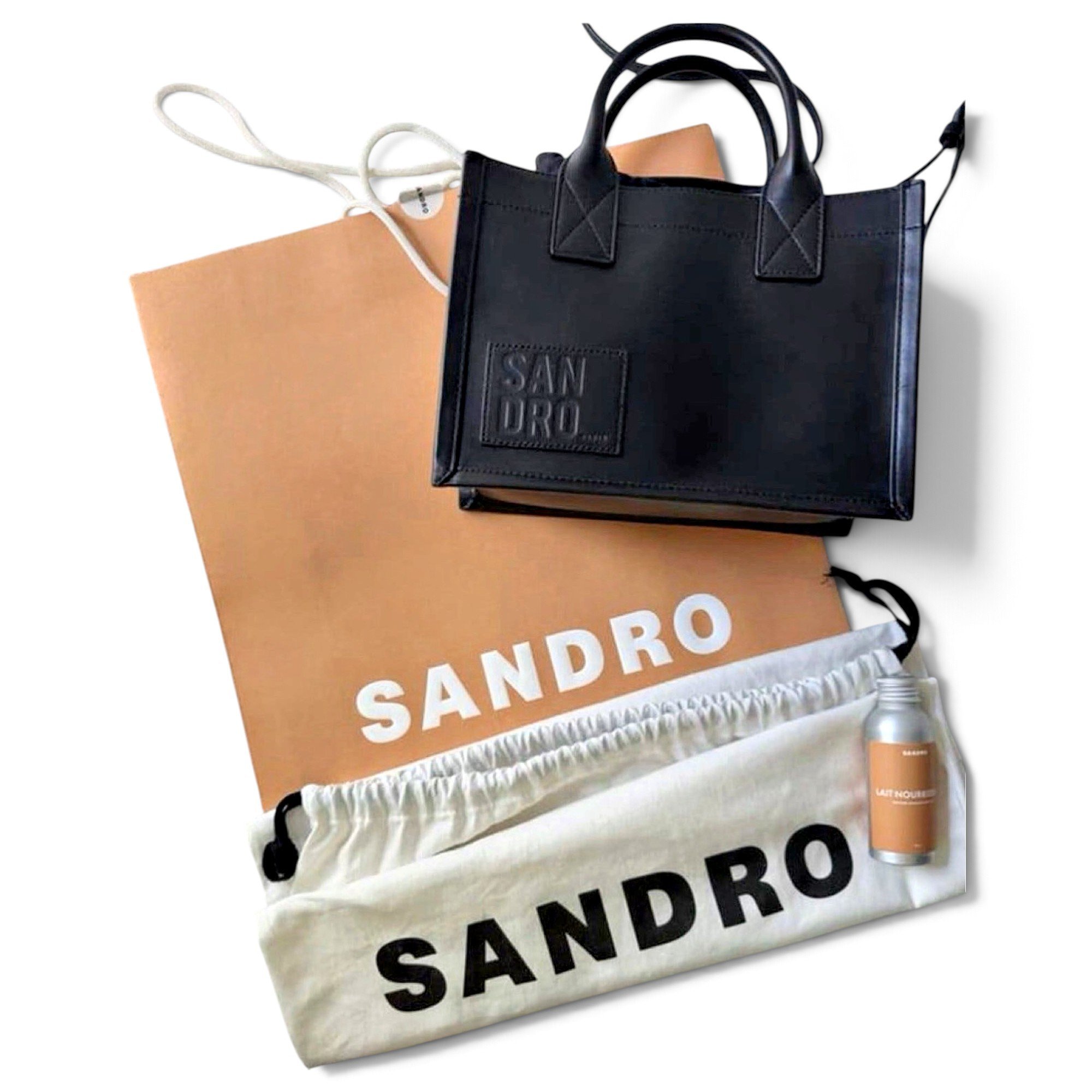 Sandro Adel leather tote