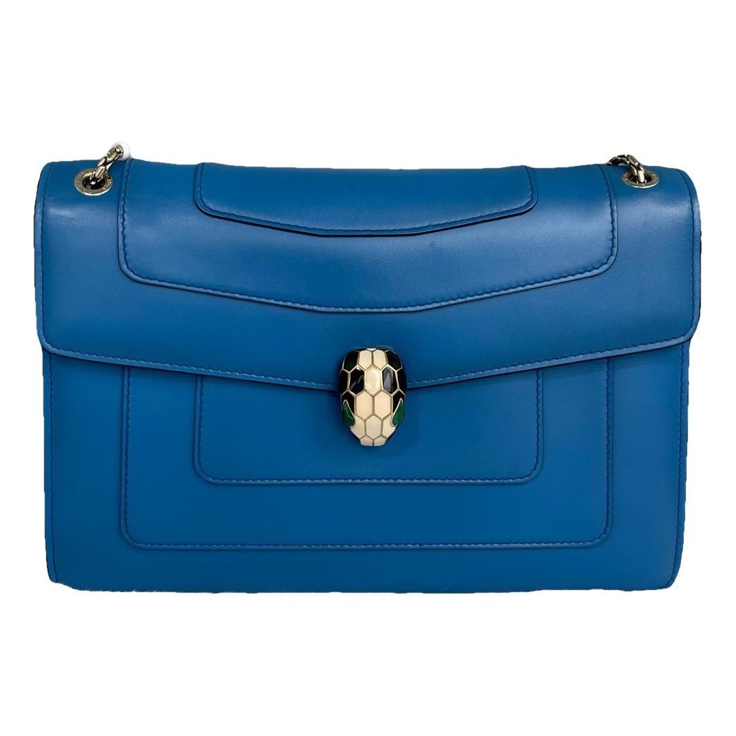 Serpenti leather handbag