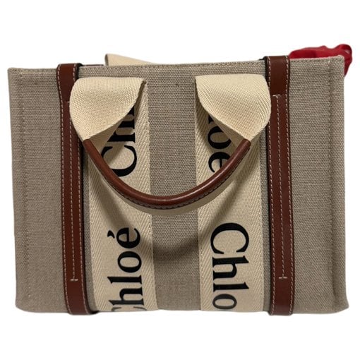 Woody wool tote
