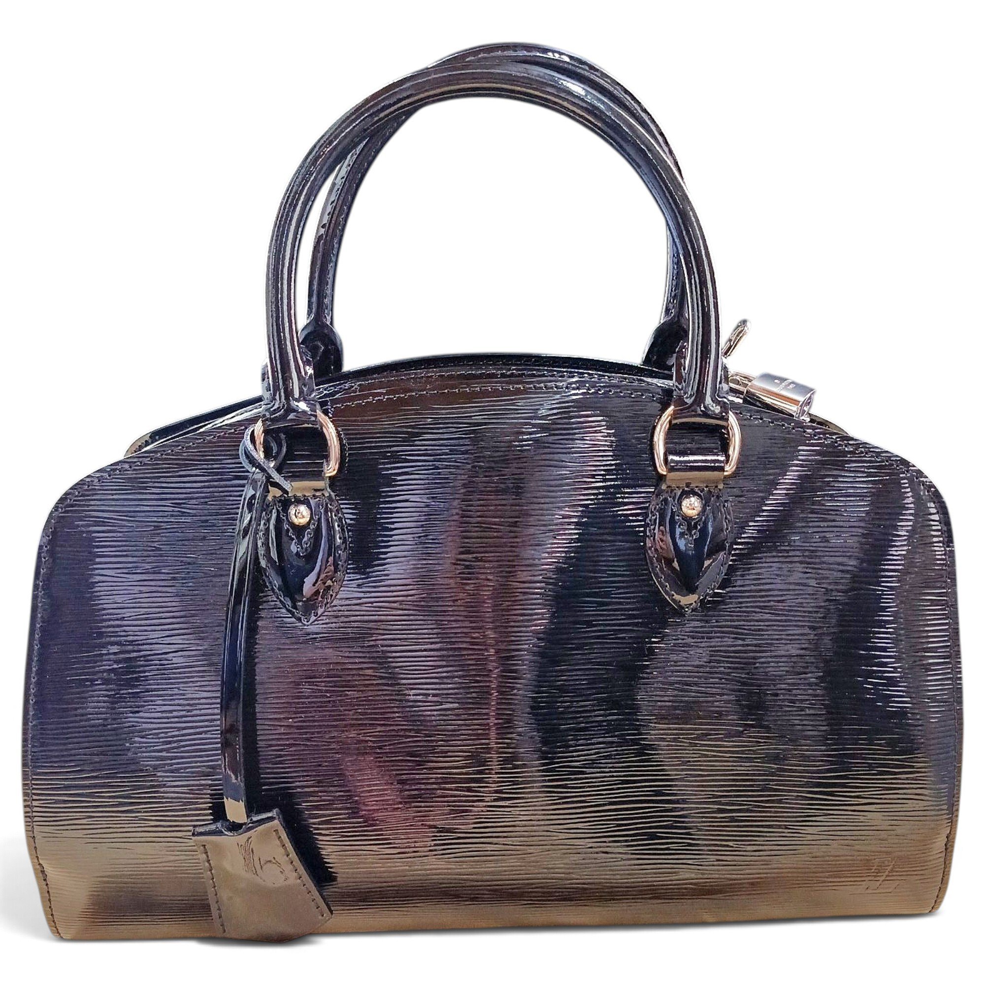 Jasmin patent leather handbag