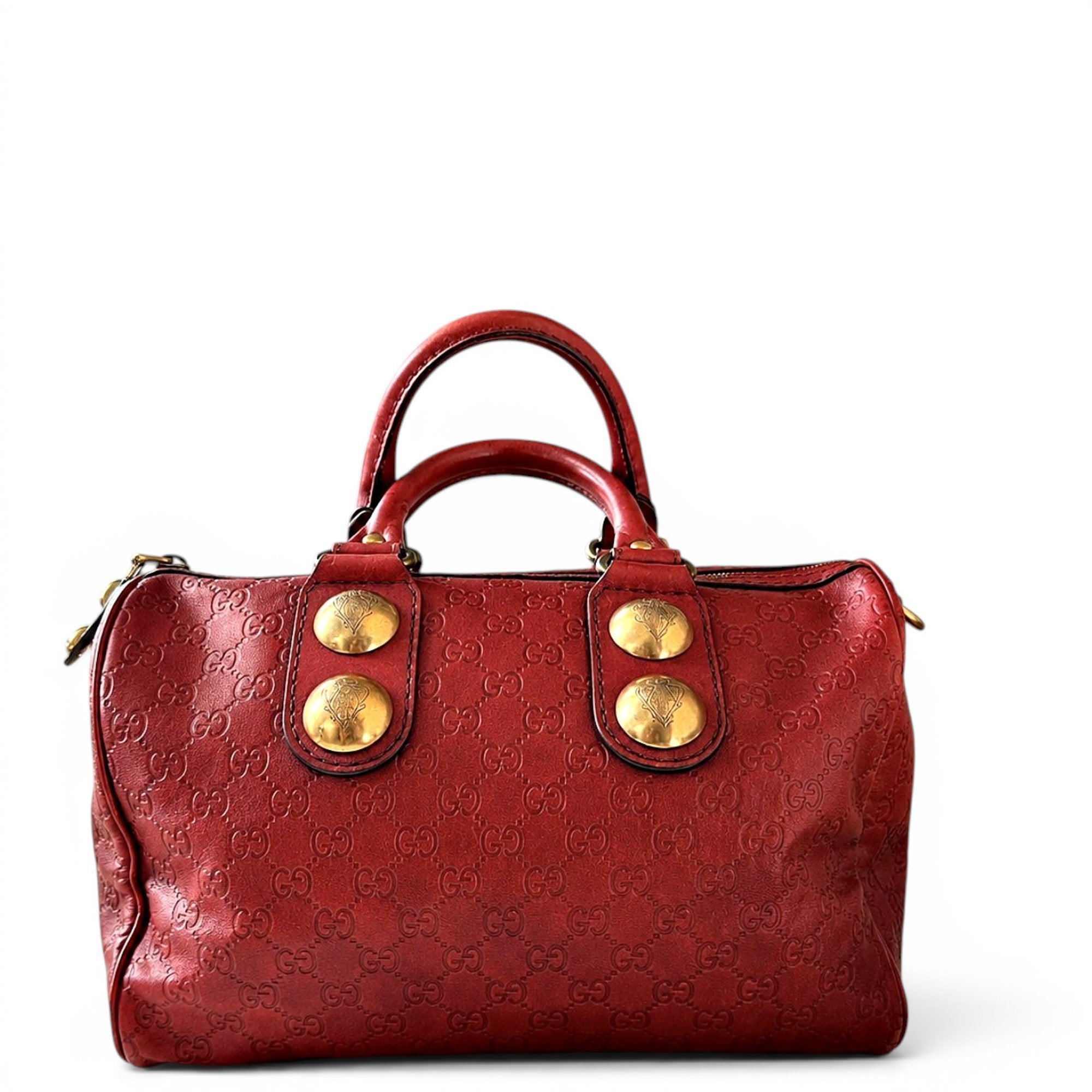 Babouska Hysteria leather bowling bag
