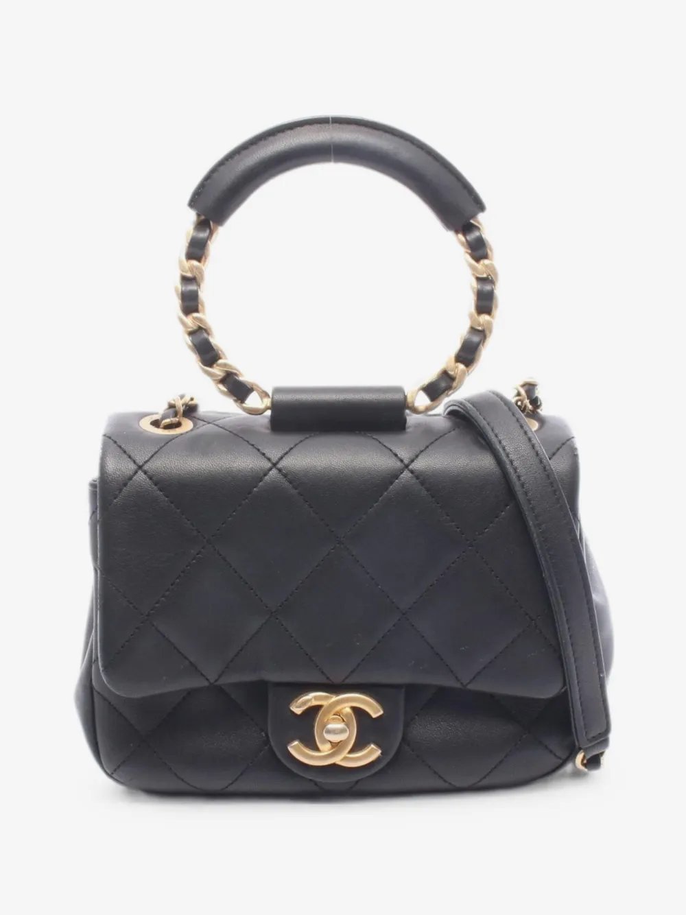 2019 Matelassé Loop Handle shoulder bag