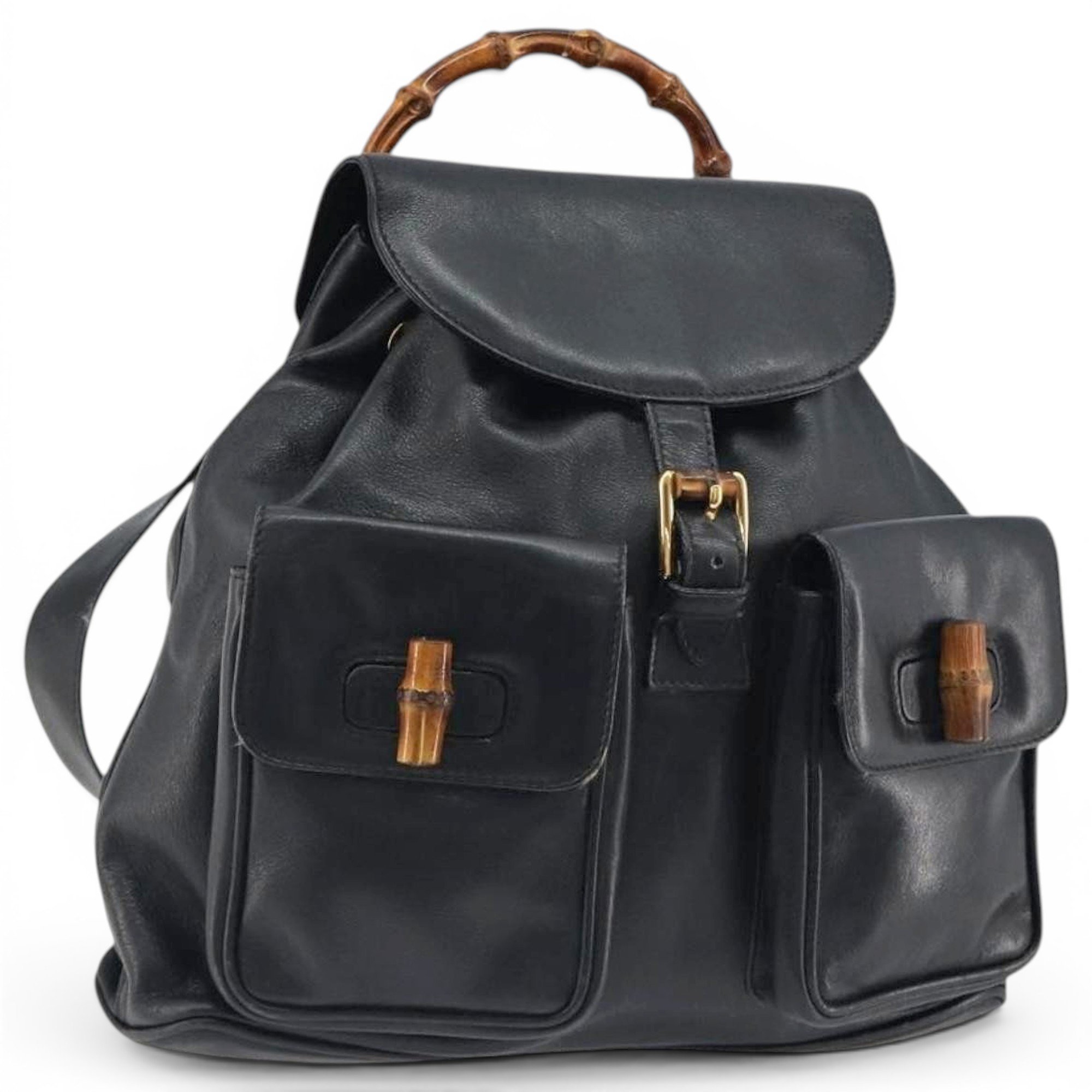 Leather backpack