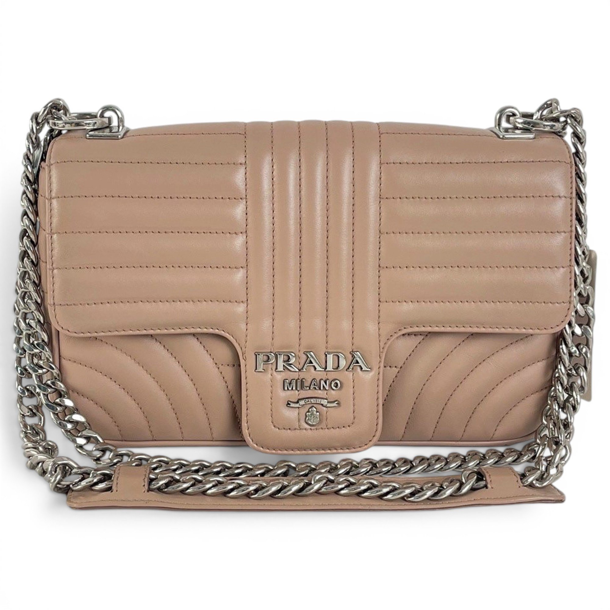 Diagramme leather handbag