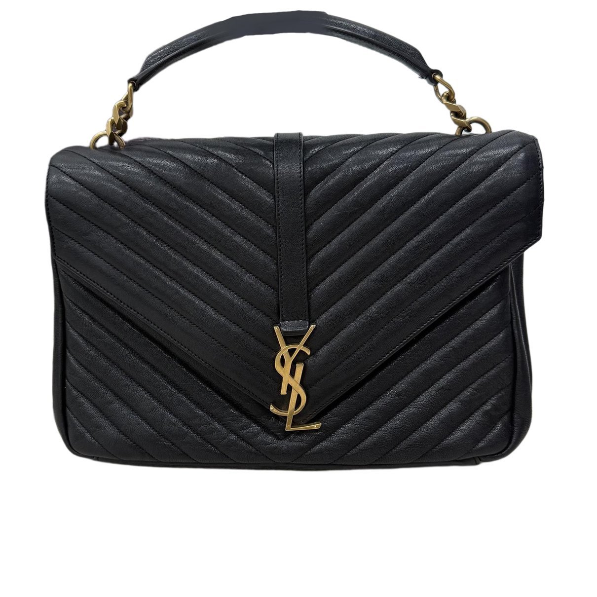 Saint Laurent Collége monogramme leather handbag