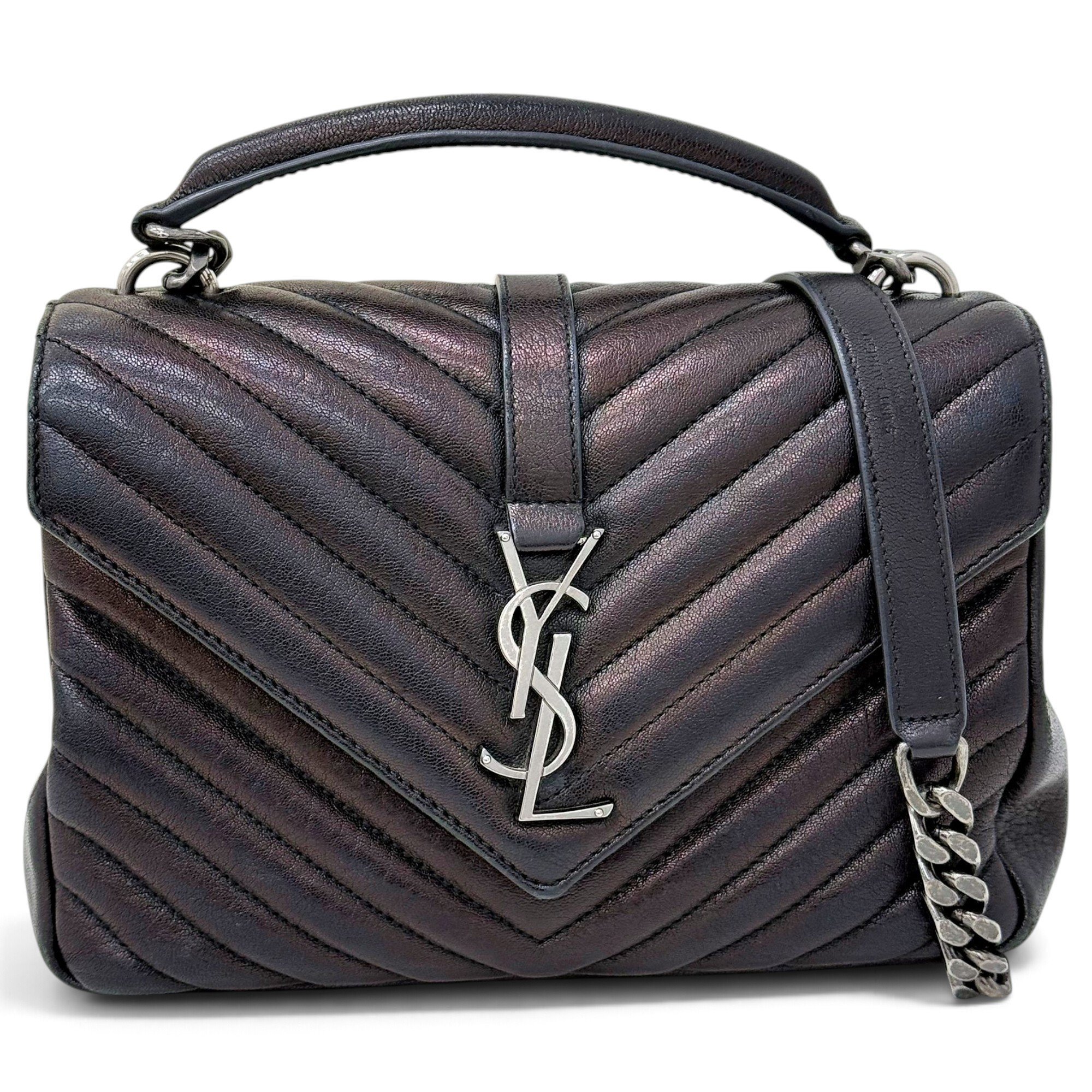 Collége monogramme leather handbag
