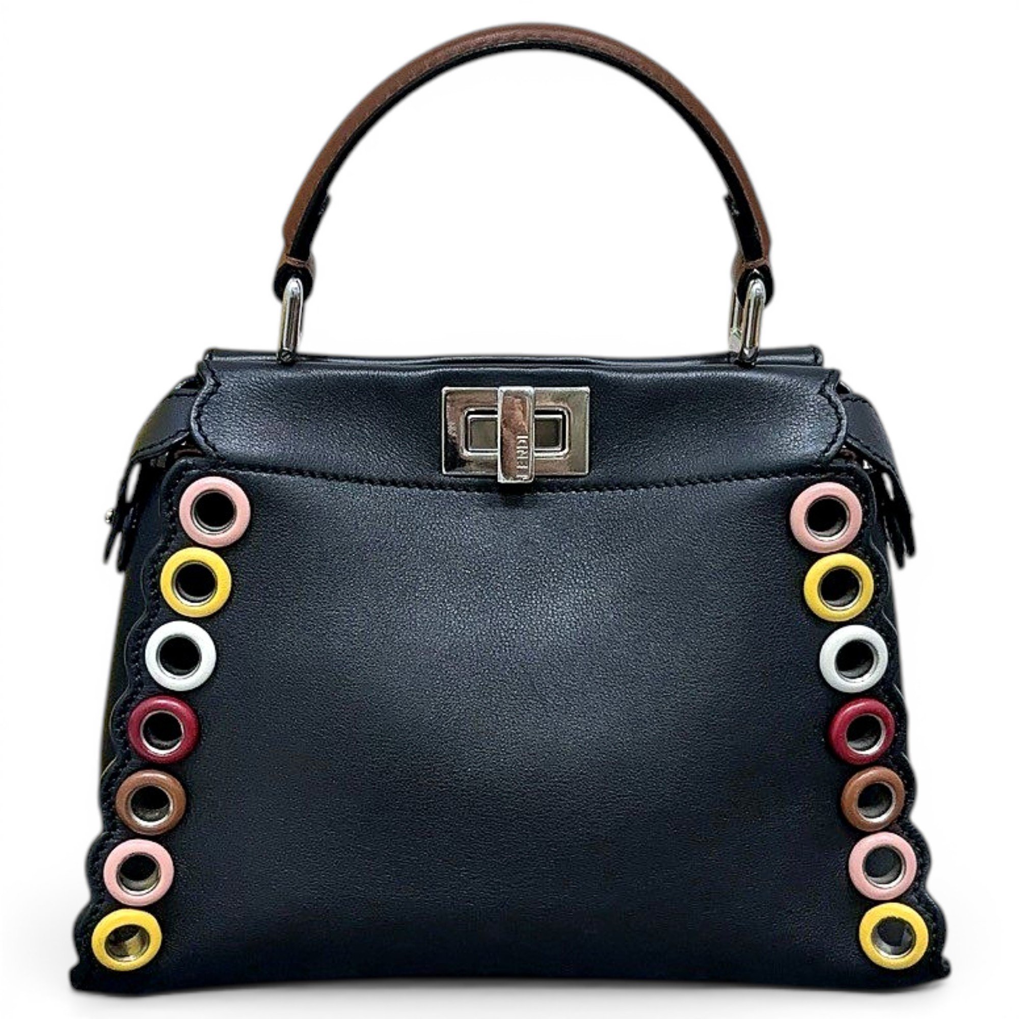 Peekaboo leather handbag
