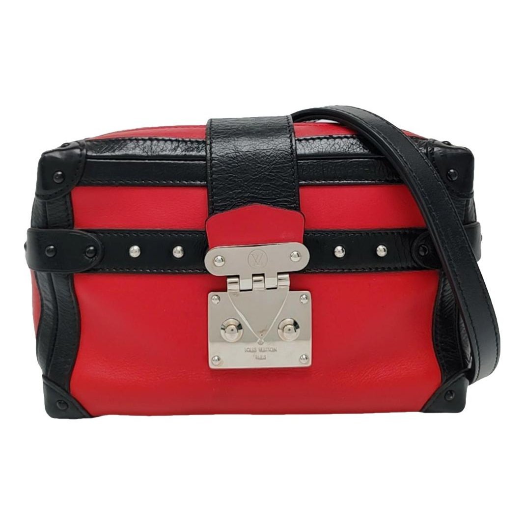 Petite Malle leather handbag