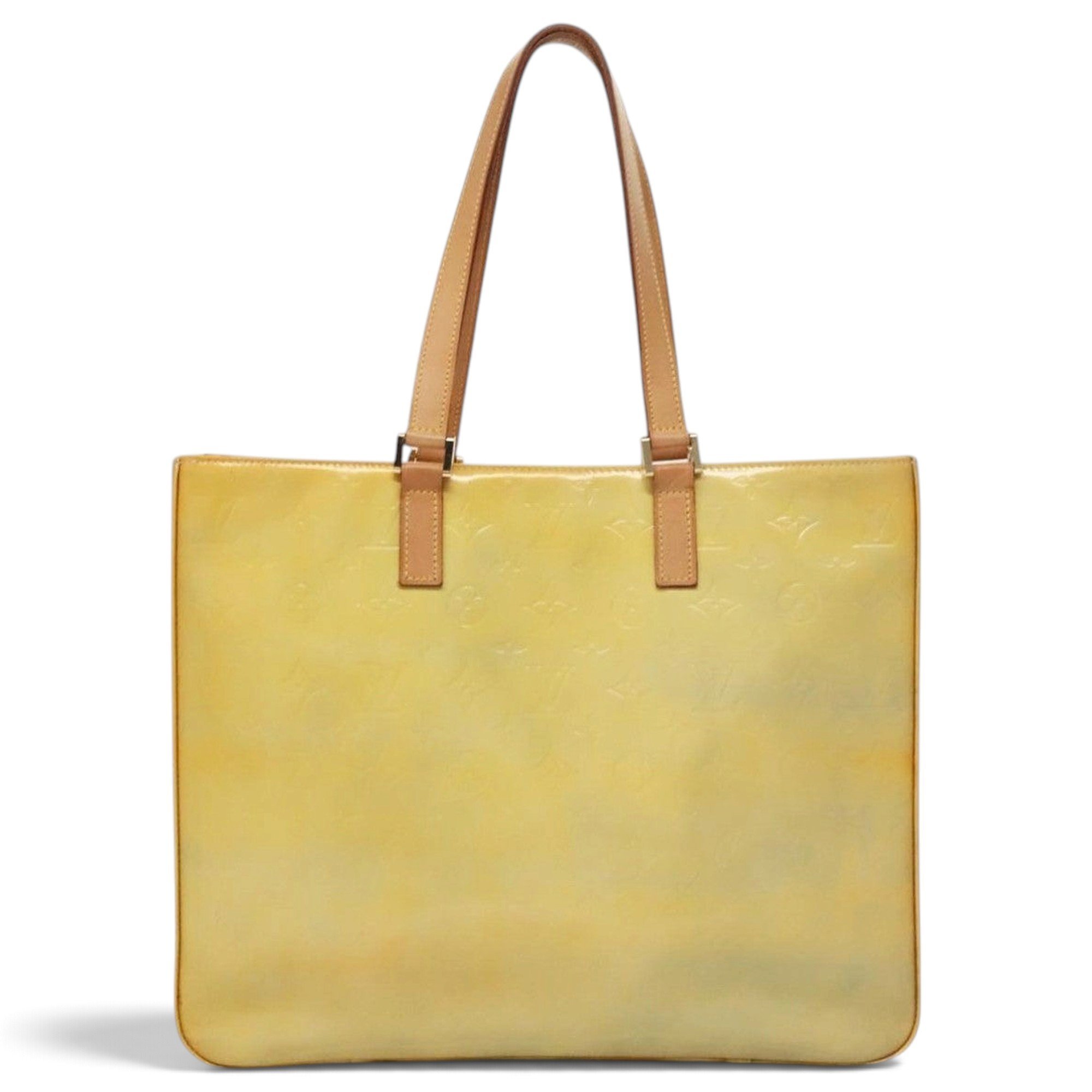 Columbus patent leather tote