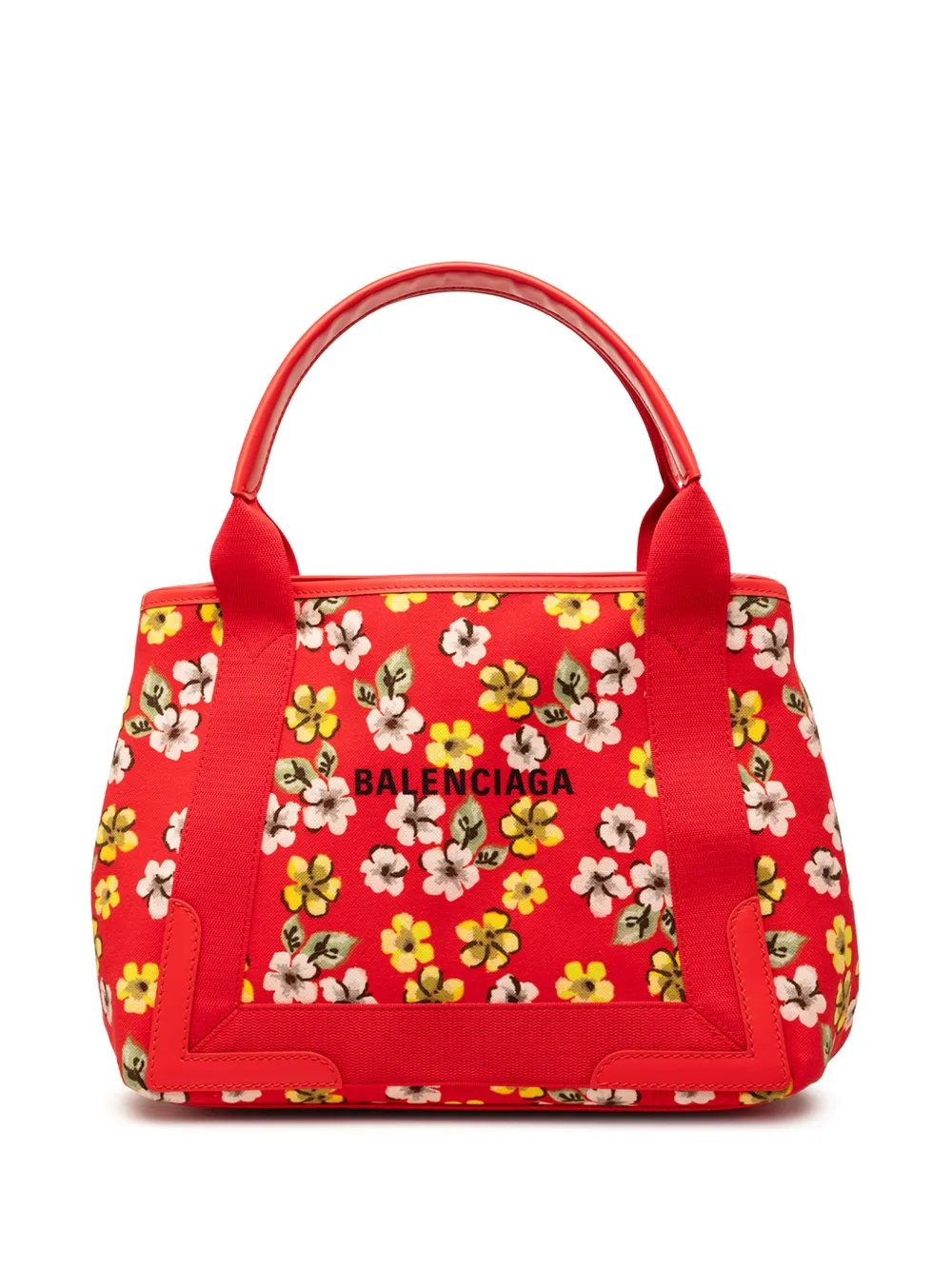 2000-2026 Canvas Floral Print Navy Cabas S tote bag