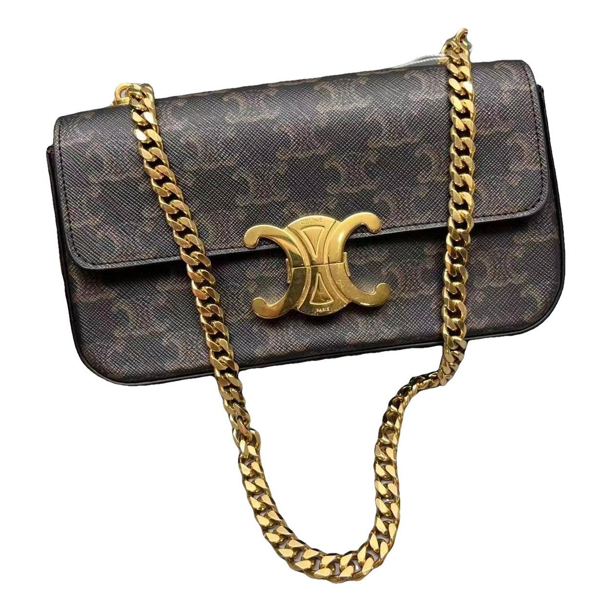 Triomphe Long leather handbag