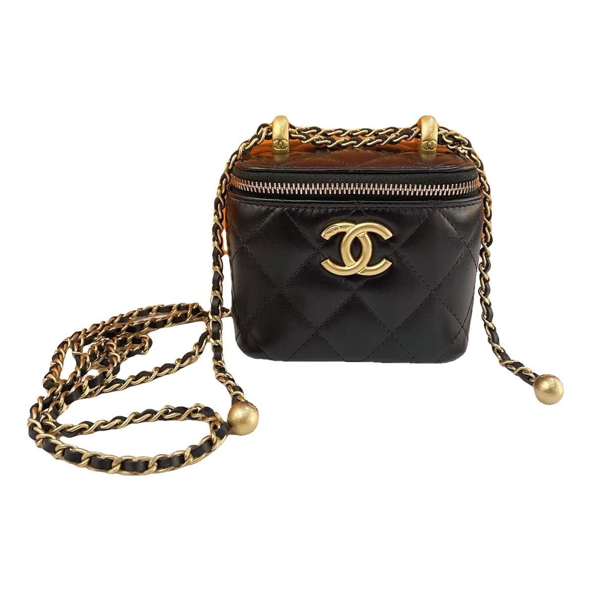 Trendy CC Vanity leather handbag