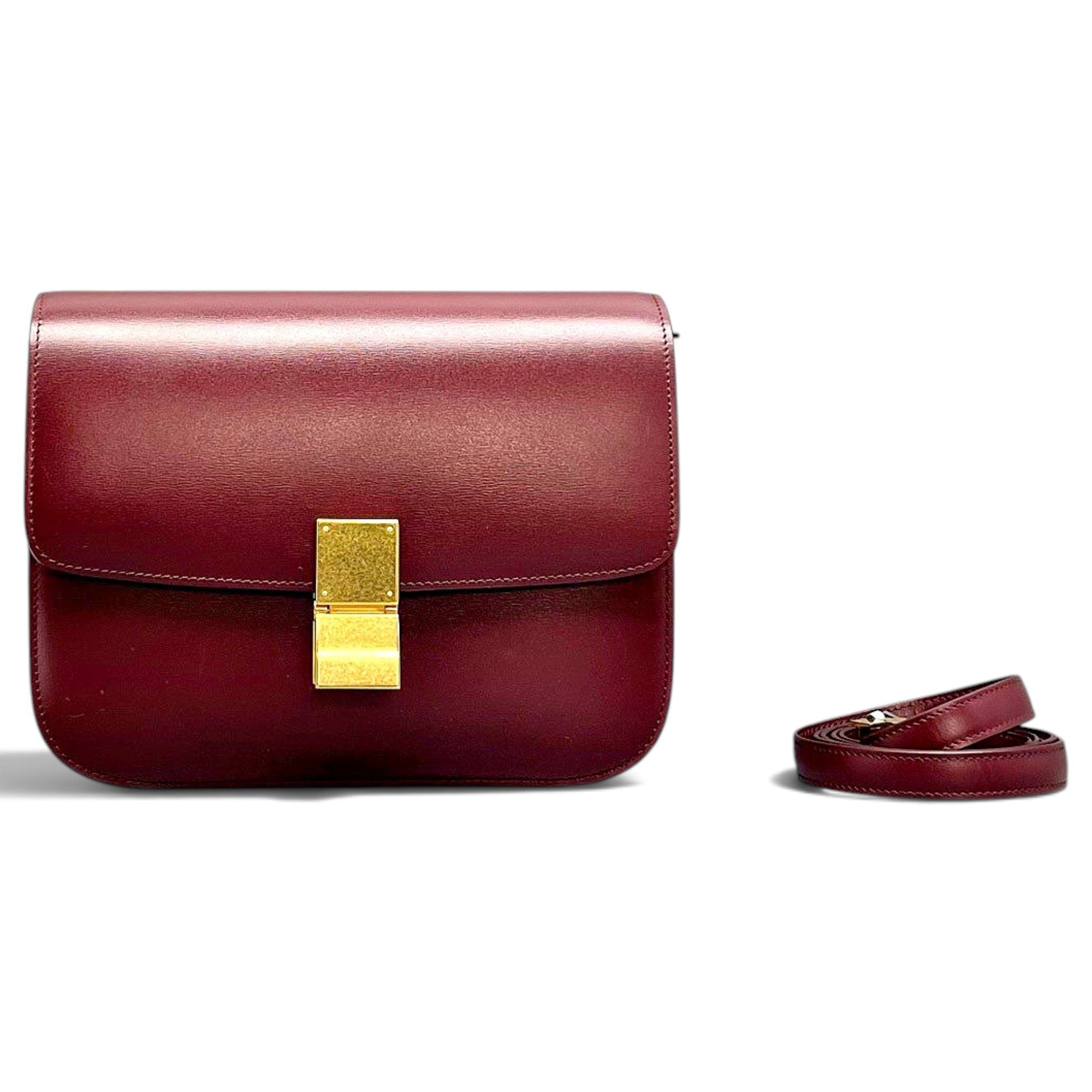 Classic leather crossbody bag