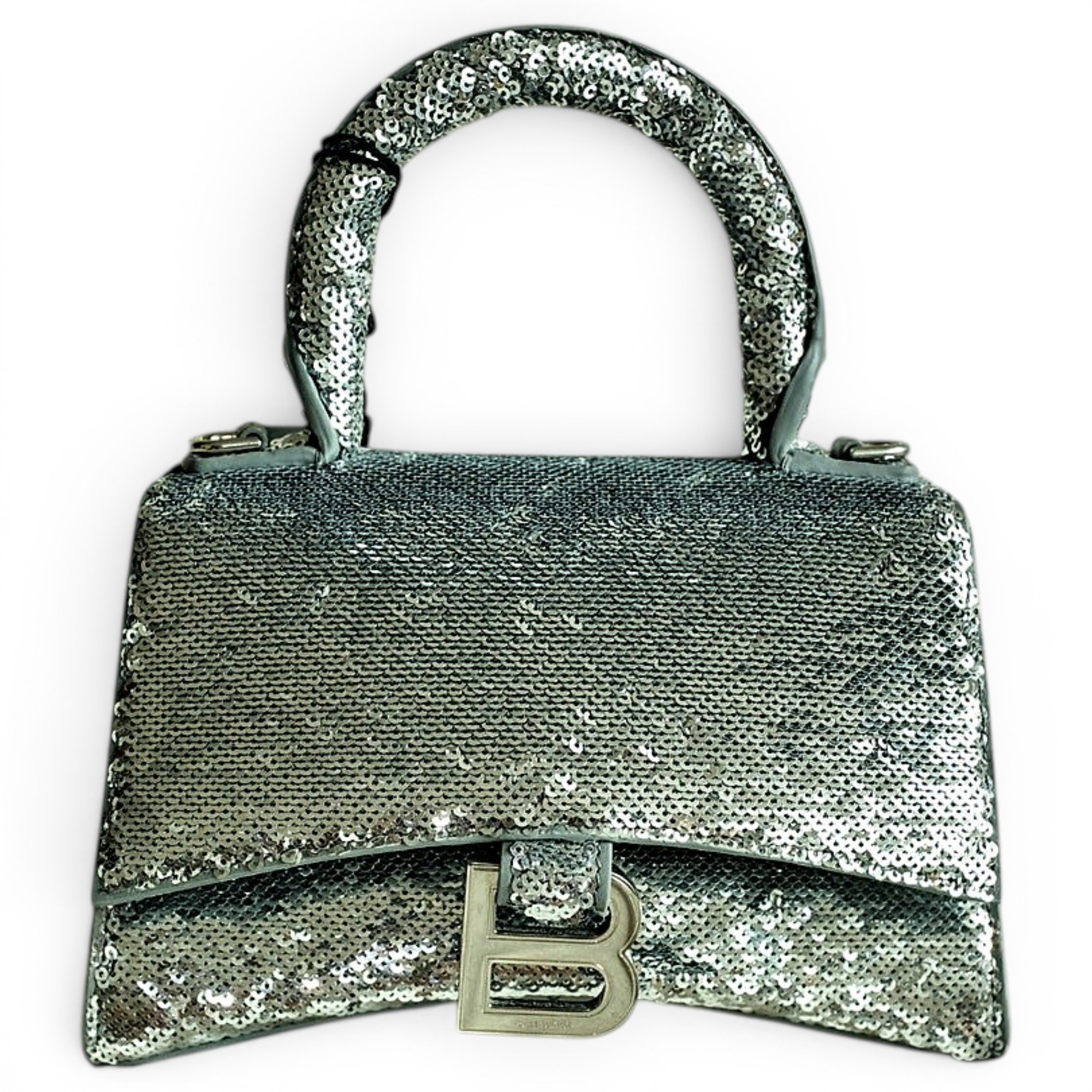 Hourglass leather mini bag