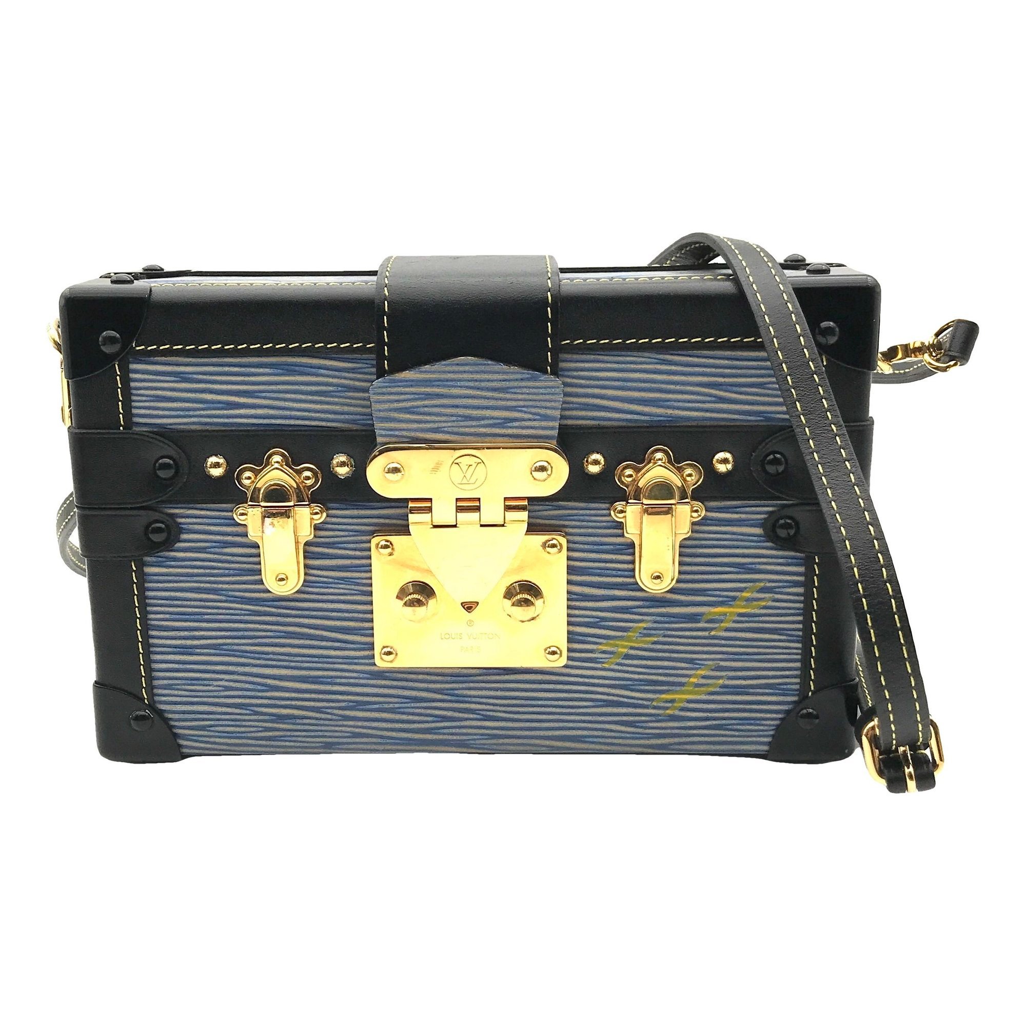 Petite Malle leather handbag