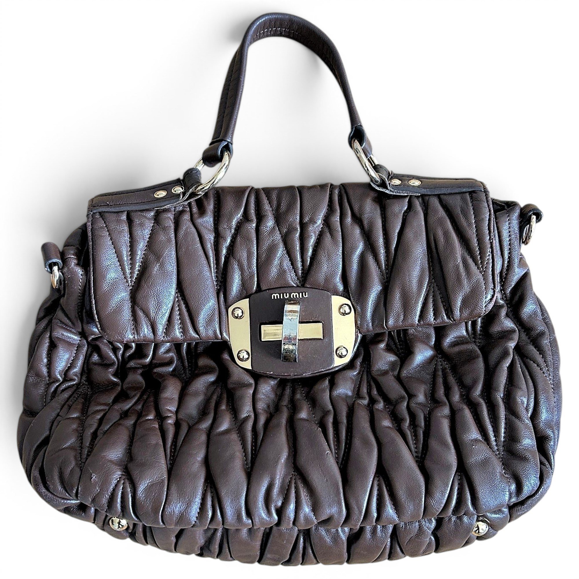 Leather handbag