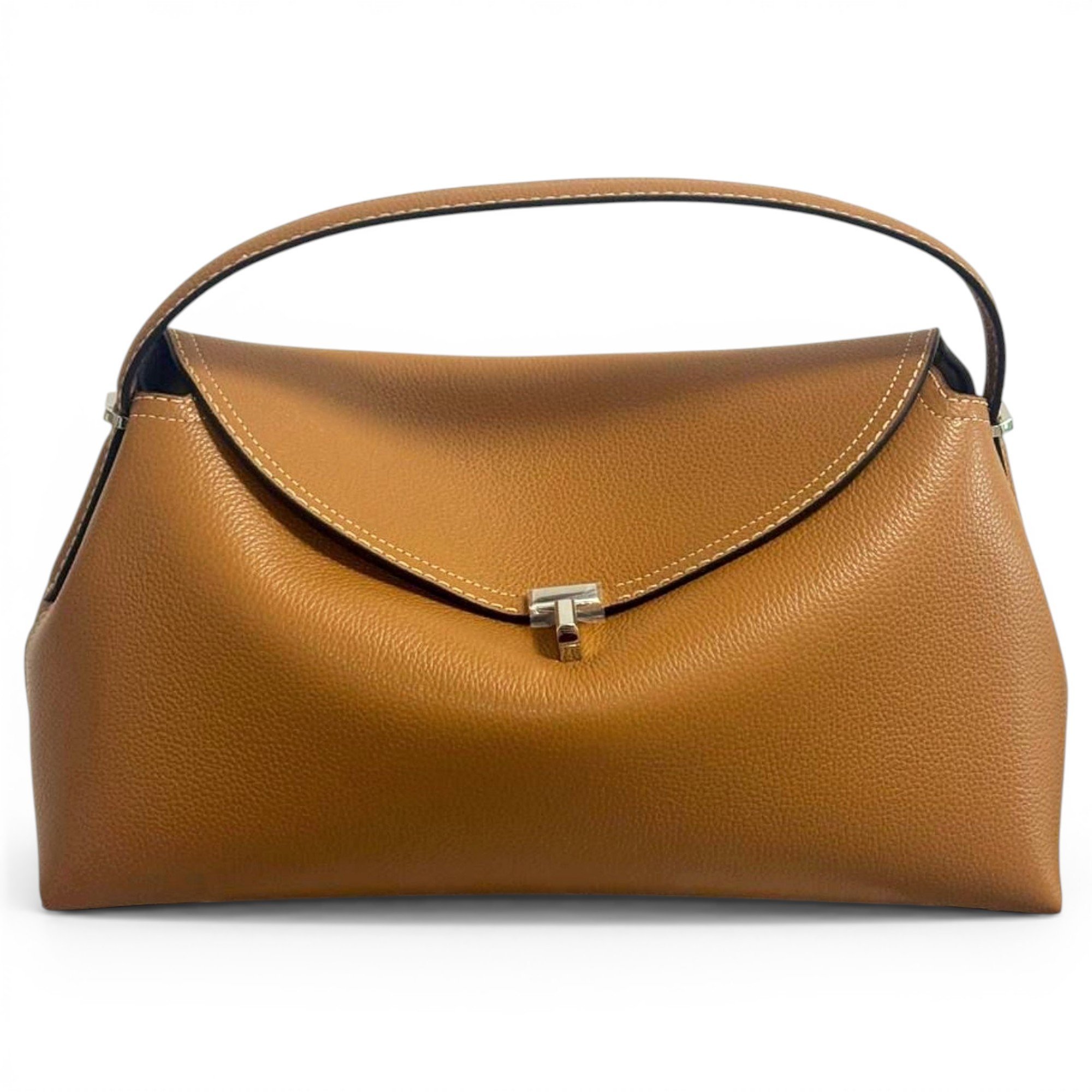 Toteme T-Lock leather handbag